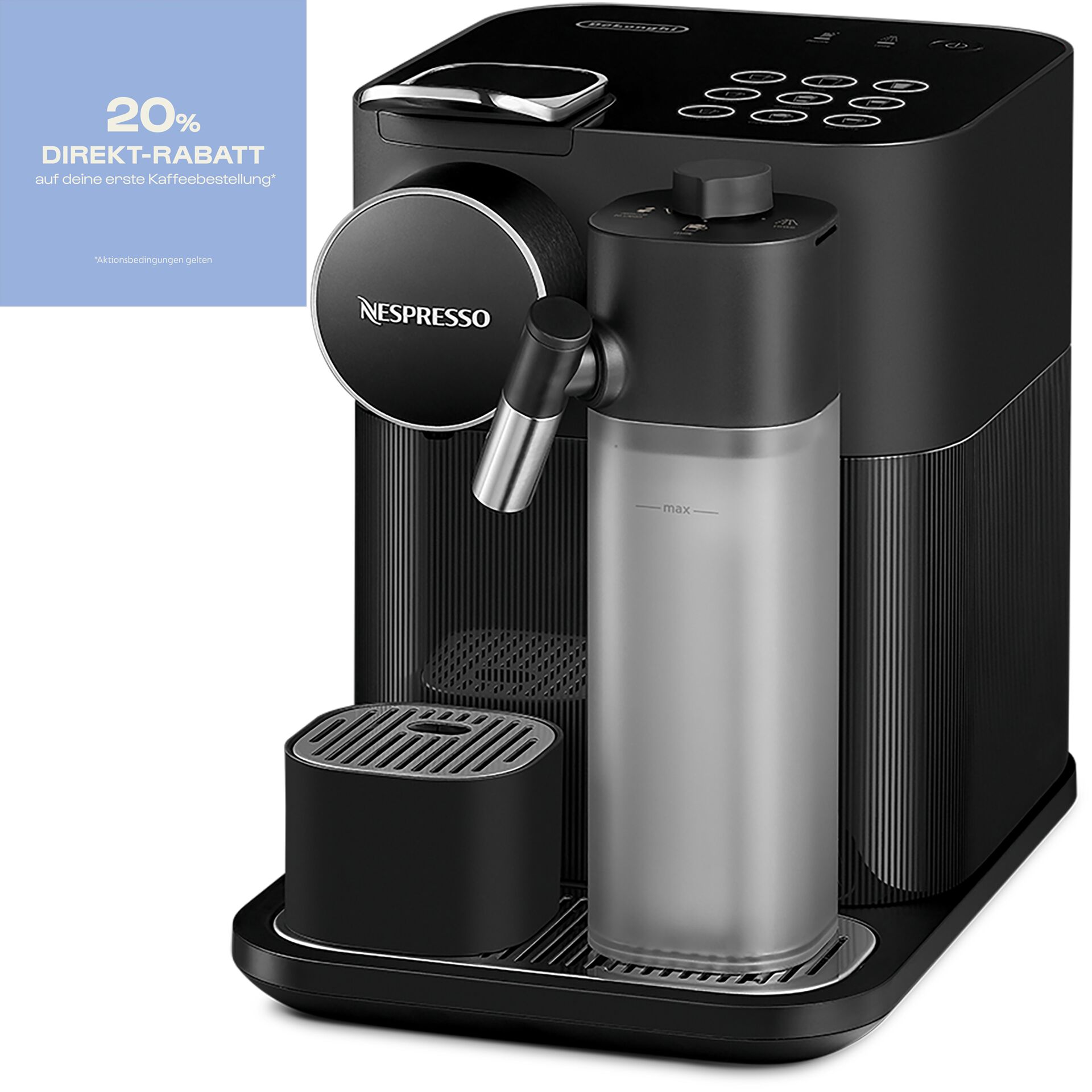 Pokal, Pokal, Kaffeemaschine, Kaffeeautomat, Espresso, Milchbehälter, Kapselmaschine, Kaffeemaschine, Kapselmaschine, Espresso, Kaffeeausgabe, Wasserbehälter, Kaffeemaschine, Espressomaschine, Kapselmaschine, Milchschaumbehälter, Schwarz
