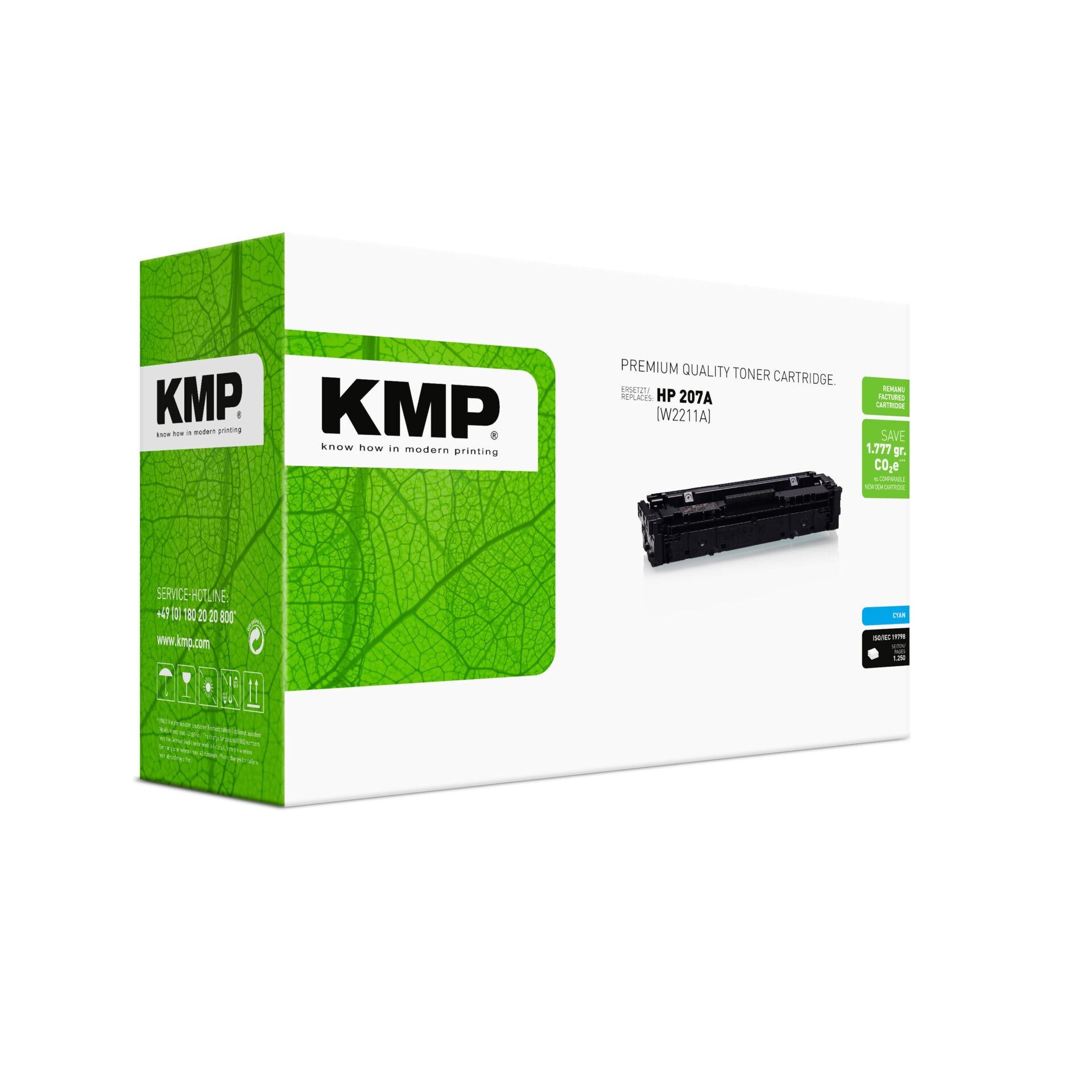 Tonerpatrone, Laser-Tonerm cartridge, HP 207A kompatibel, Schwarz/Schwarztoner, KMP Tonerkartusche, Tonerkartusche, HP kompatibel, Schwarzweiß, KMP, Toner Cartridge