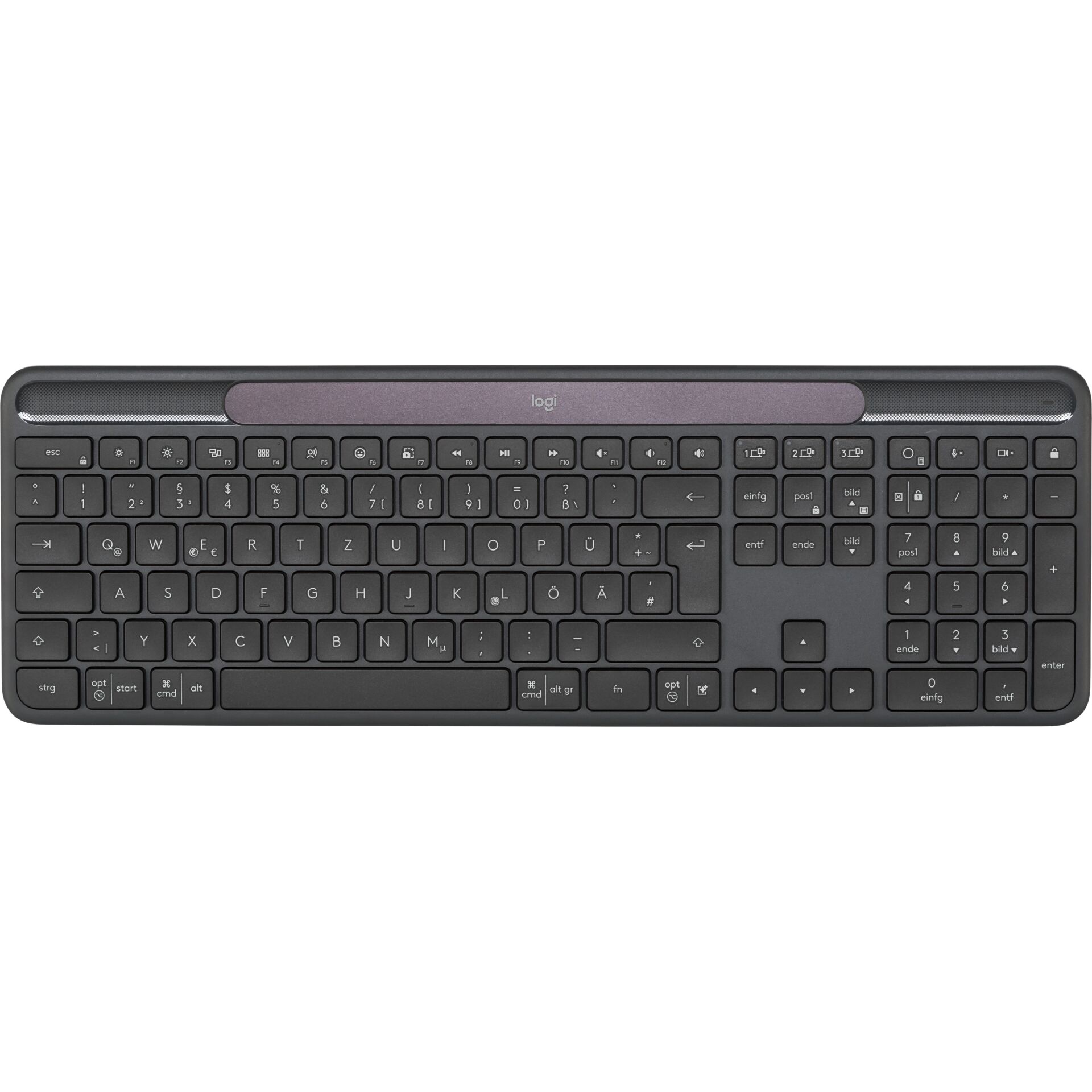 Tastatur, QWERTZ, Bluetooth, Kabellose Tastatur, Logitech-Layout