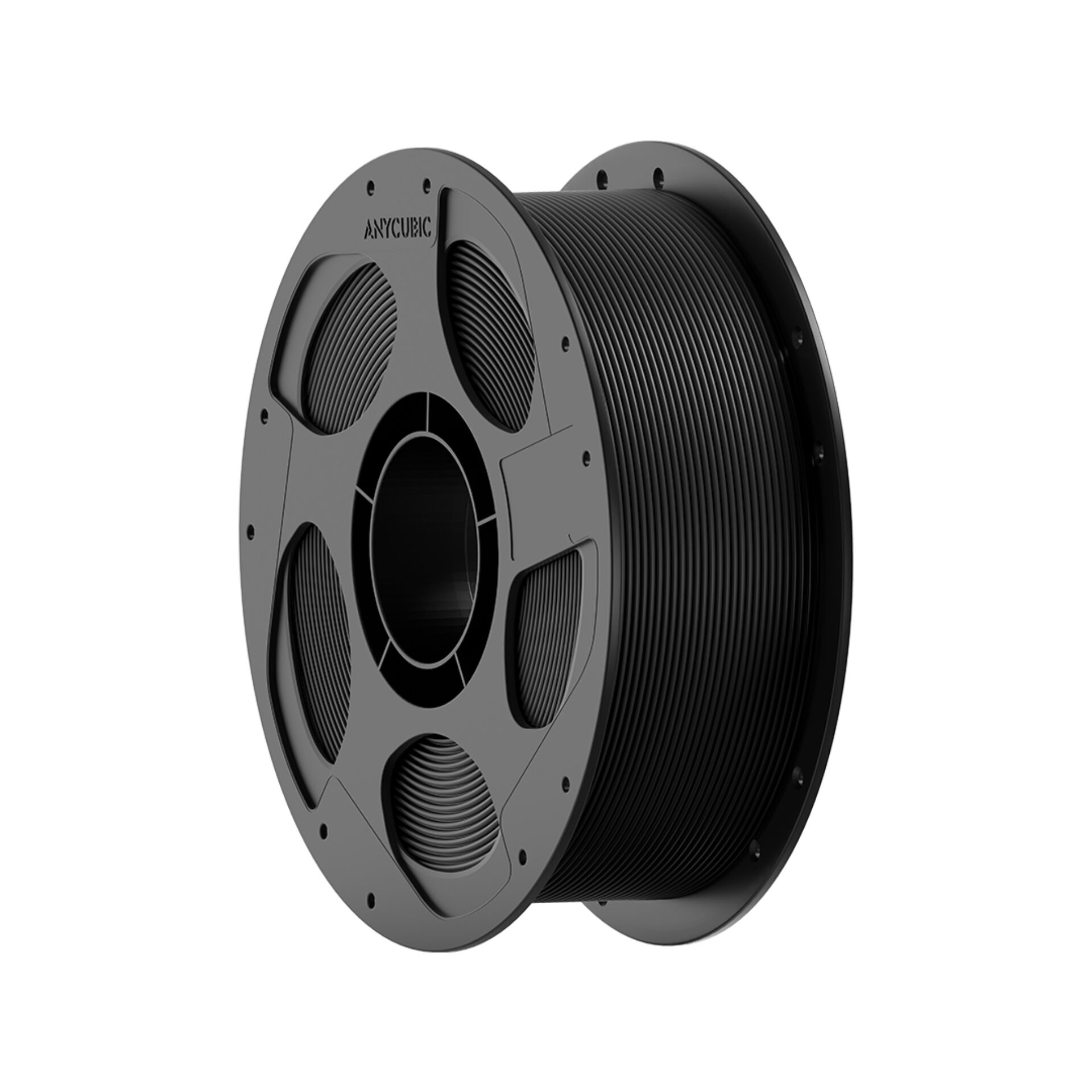 3D-Druck Filament, Filamentenspule, Schwarzes Filament, PLA/ABS Filament, Spule mit Rillen
