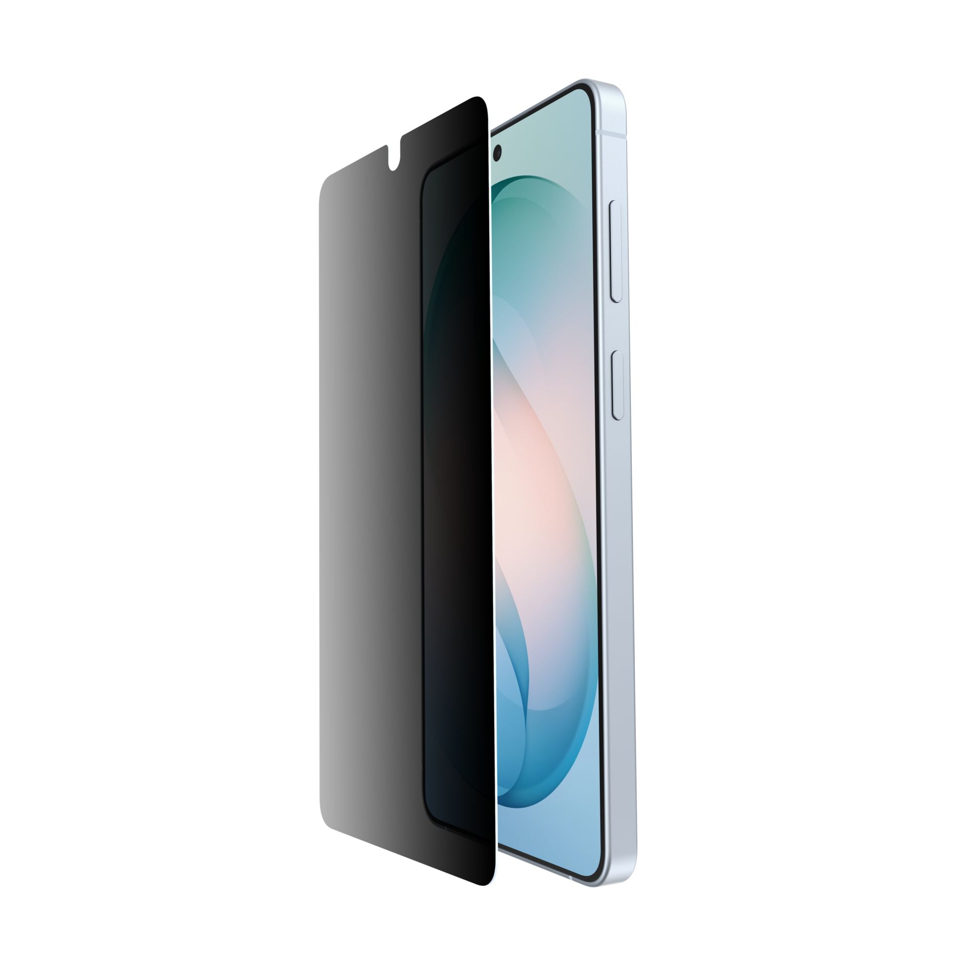 smartphone, screen protector, glask, randlose ränder, blaues telefon