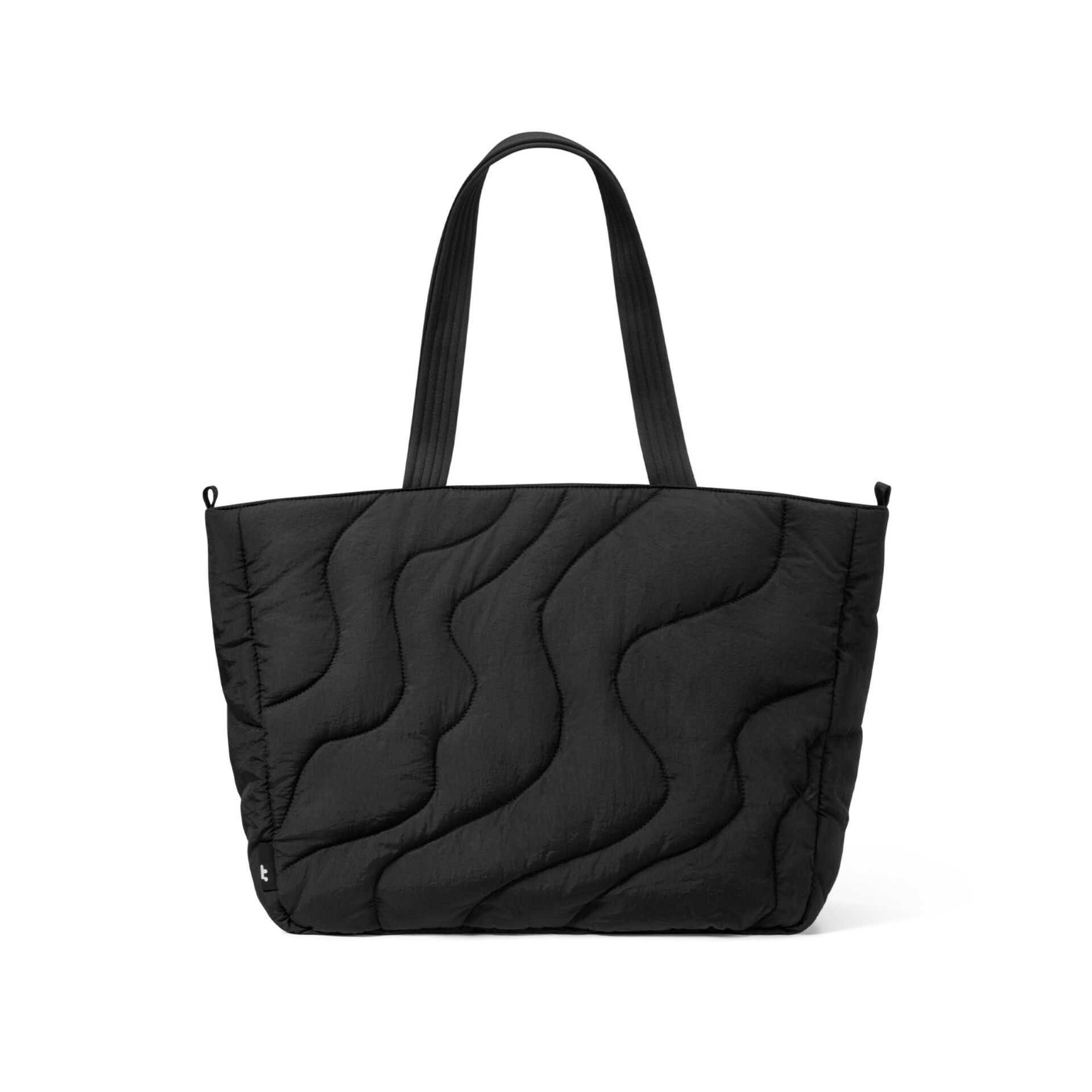 Tote, Tasche,  quilted, schwarz, casual