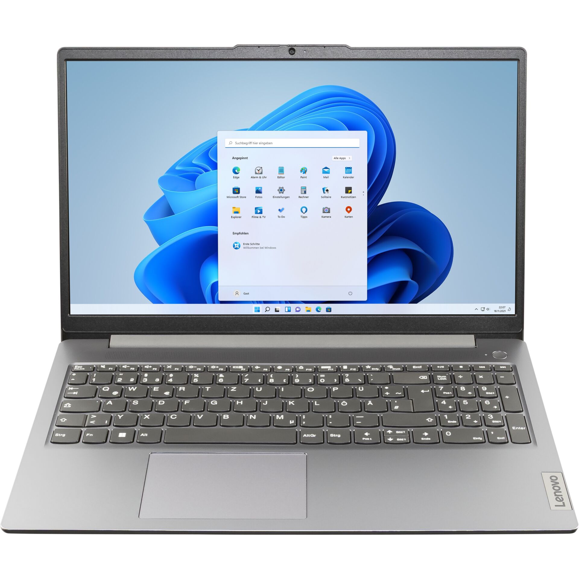 laptop, Notebook, Windows-Laptop, Silber, Tastatur