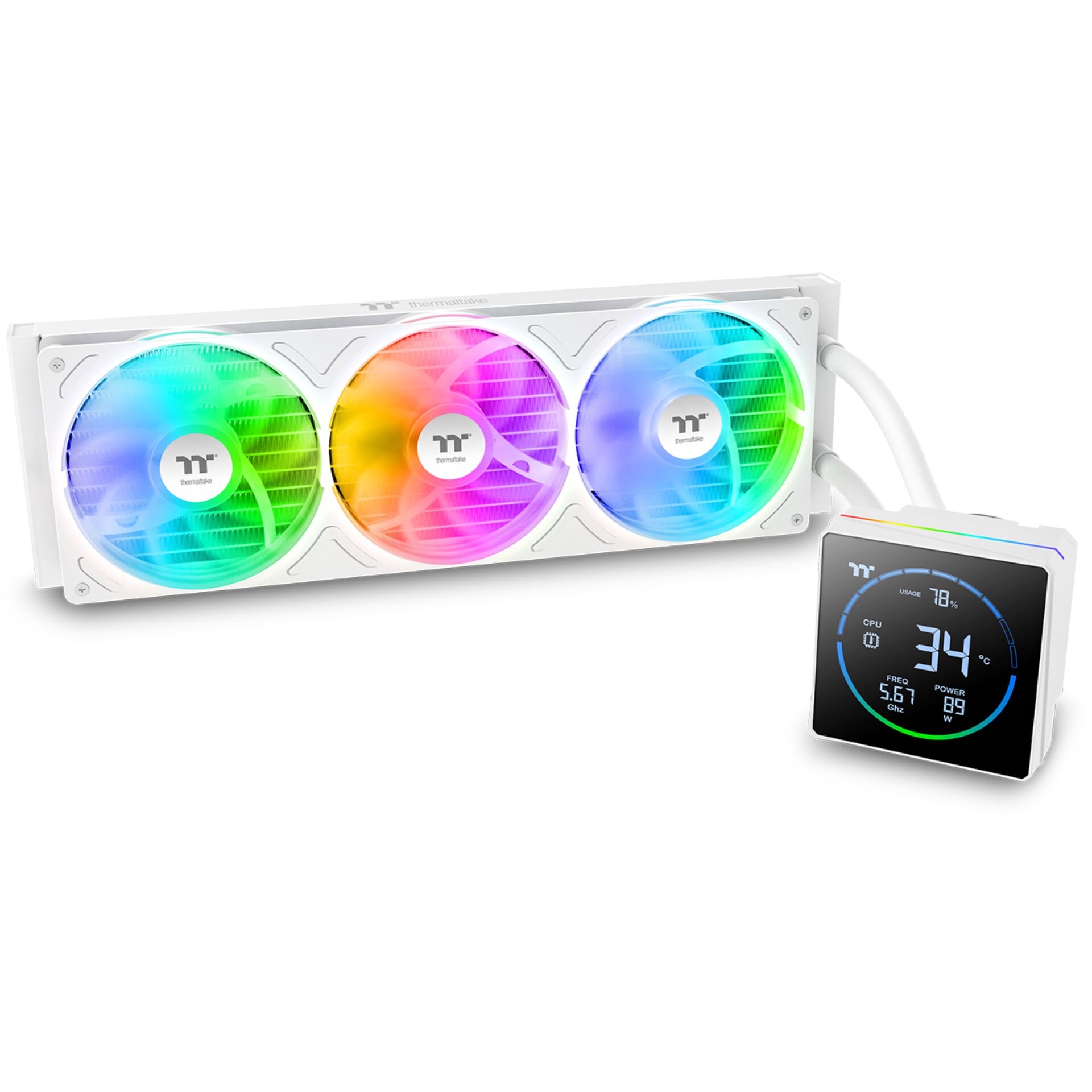 RGB-Lüfter, Wasserkühlung, All-in-One, ARGB, Temperaturmonitor