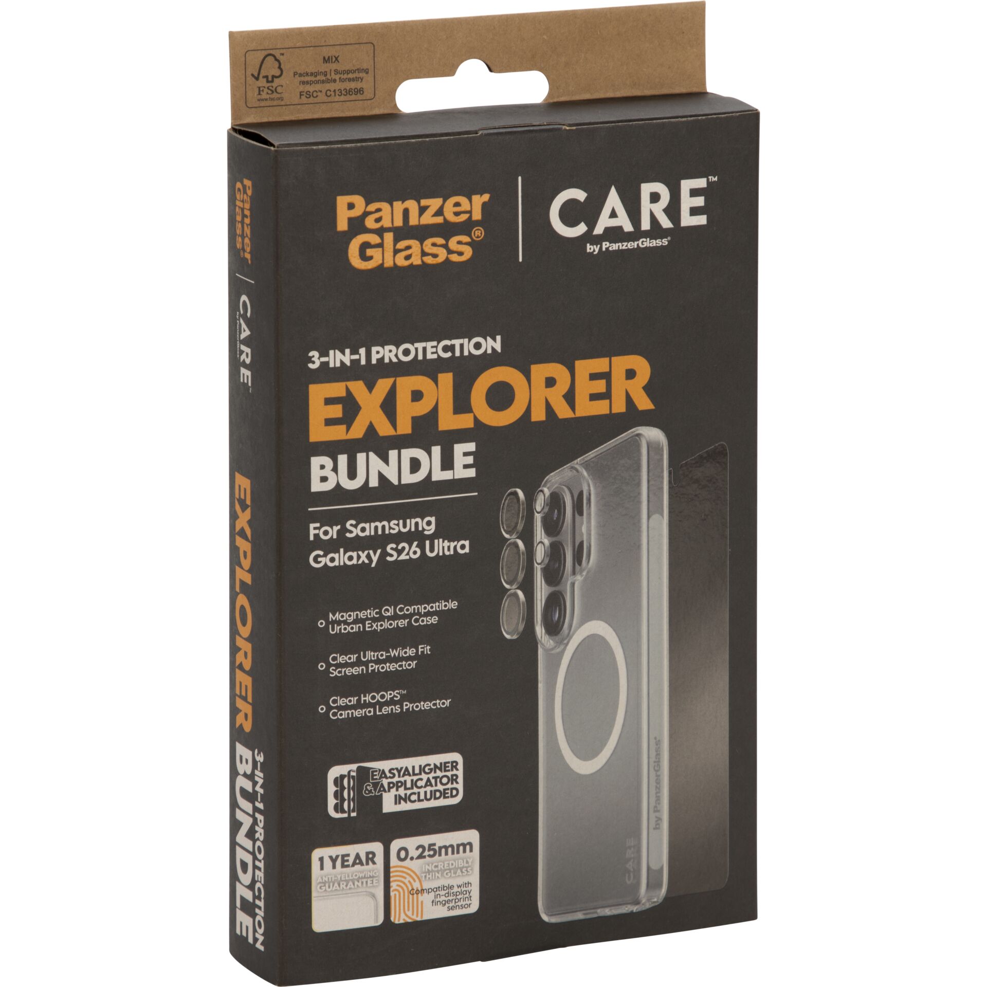 harter Fall, Handyhülle, Explorer Bundle, Samsung Galaxy S26 Ultra, Objektivschutz
