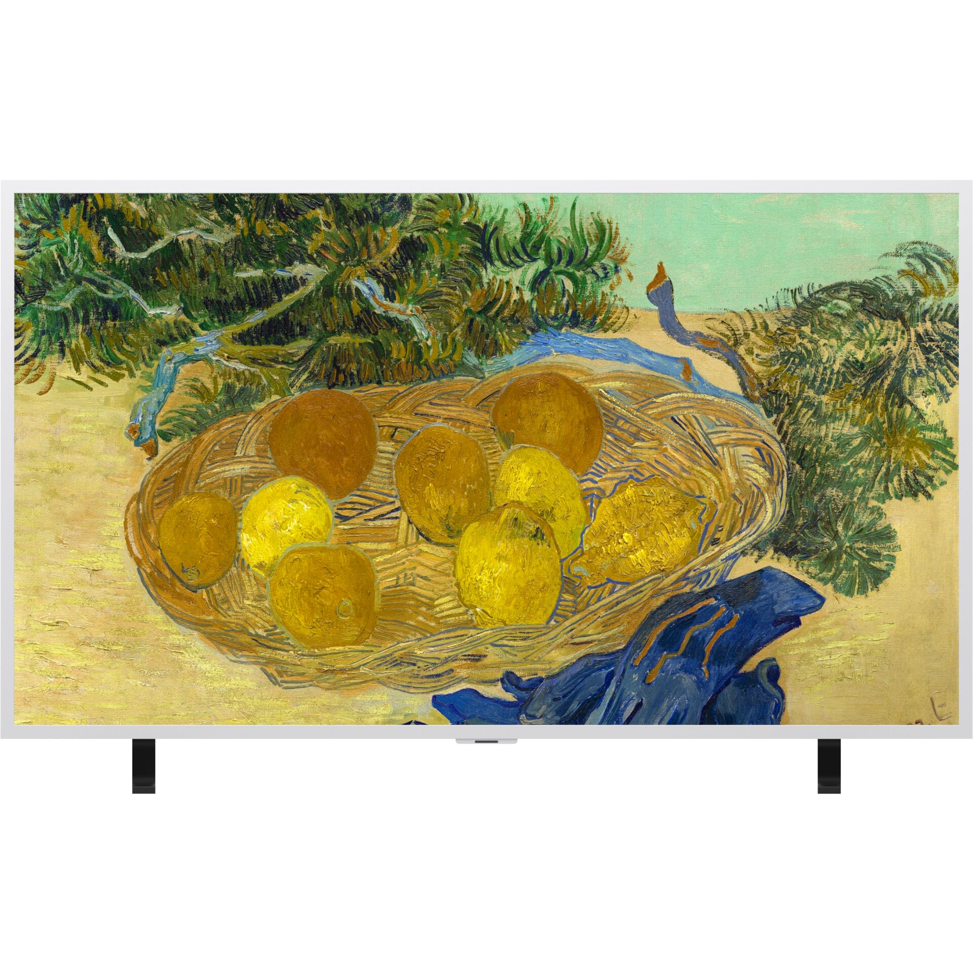 korb, obst, zitronen, geflechtkorb, stilleben