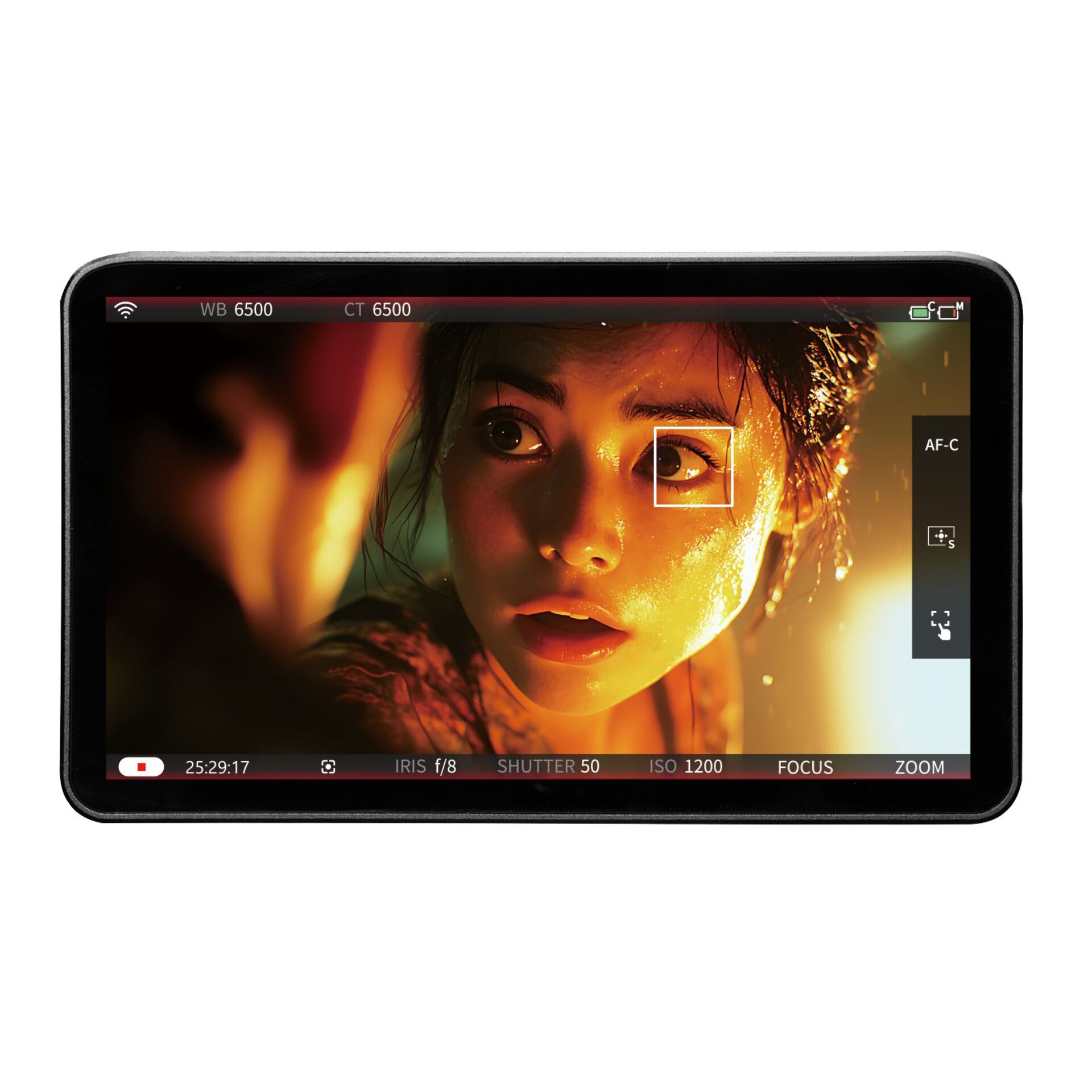 kamera, tablet, bildschirm, kamera-display, portrait