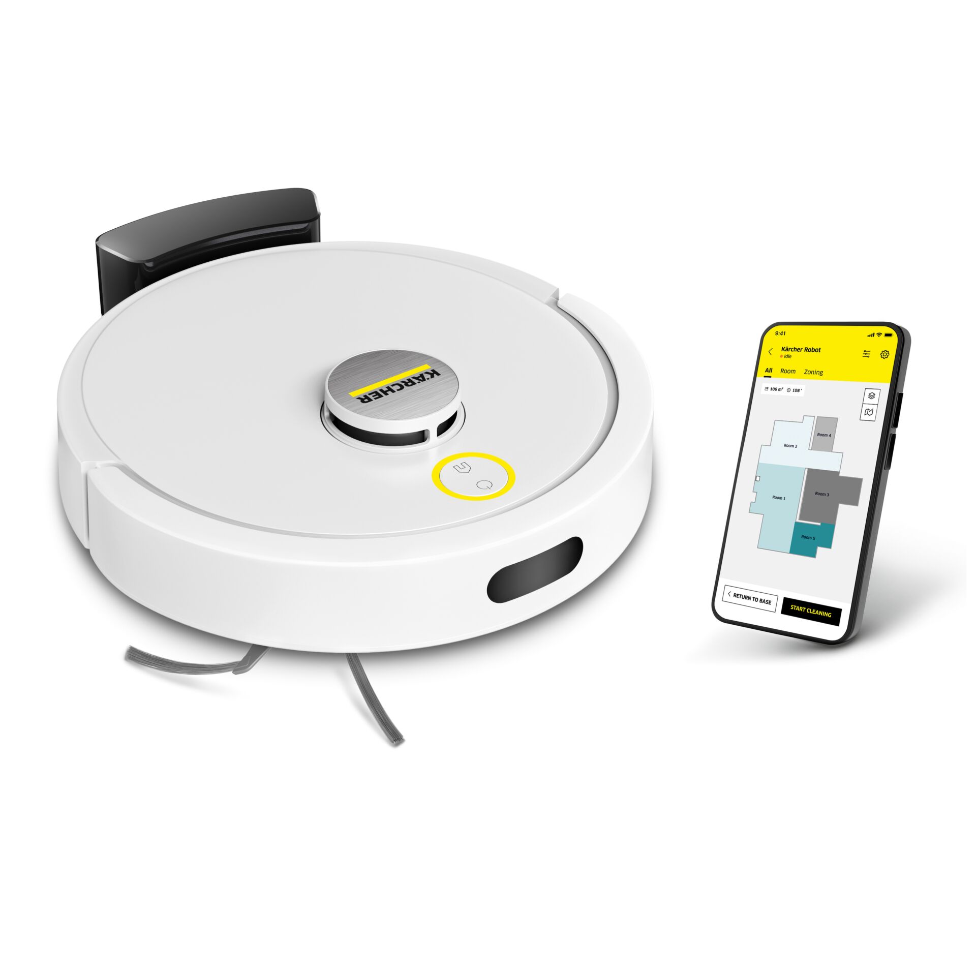 Saugroboter, Roboterstaubsauger, Staubsauger-Roboter, Karte, App-Steuerung