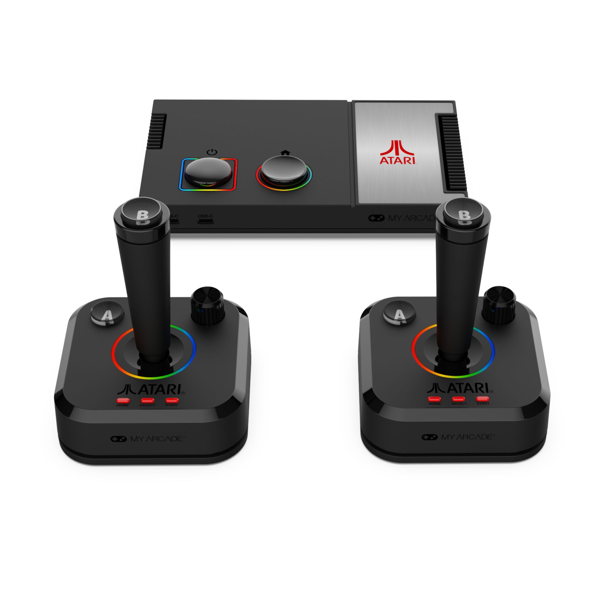 Joystick, Retro-Konsole, Drahtlose Controller, RGB-Ring, Arcade Mini