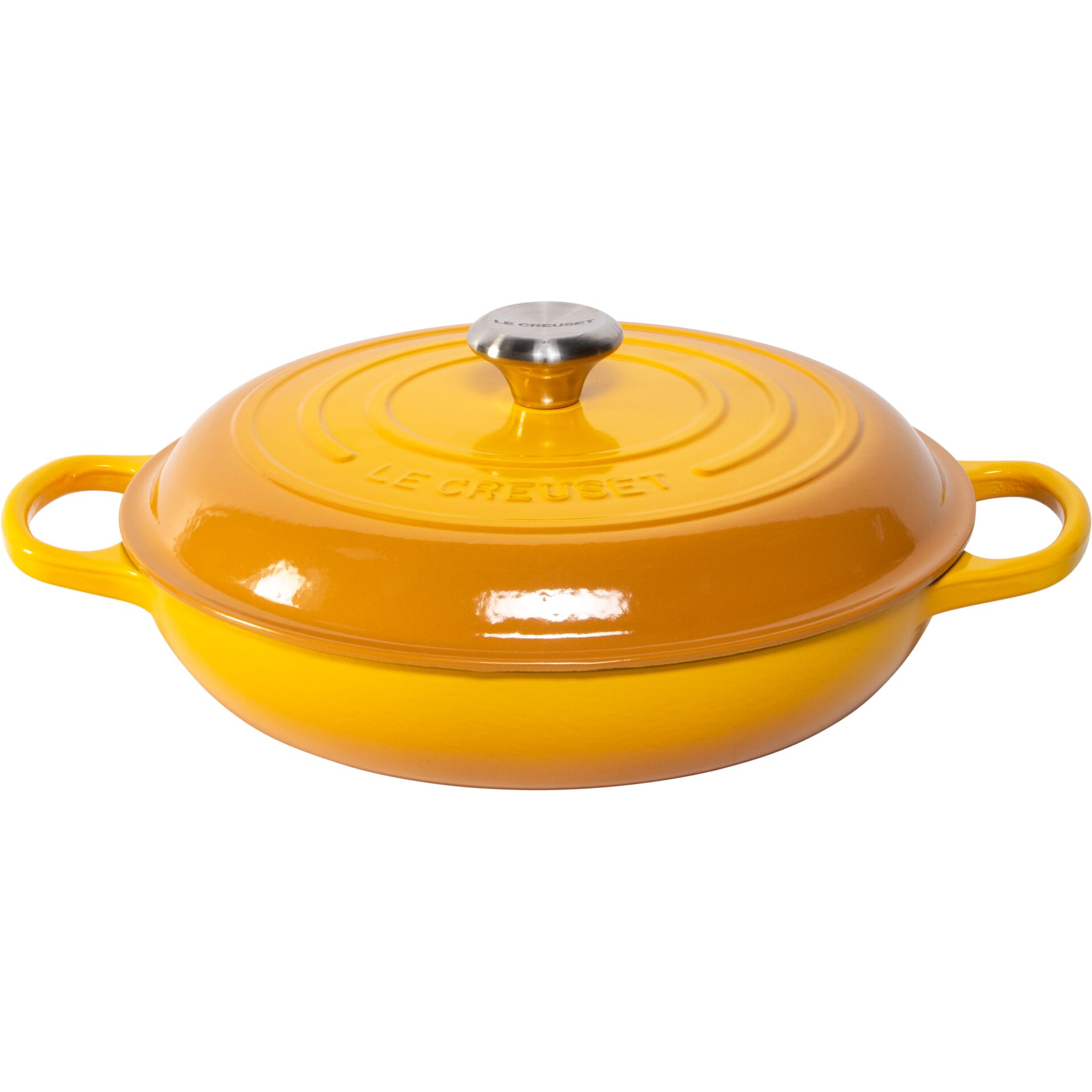 schmorpfanne, gelb, ofenpfanne, le creuset, gusseisen