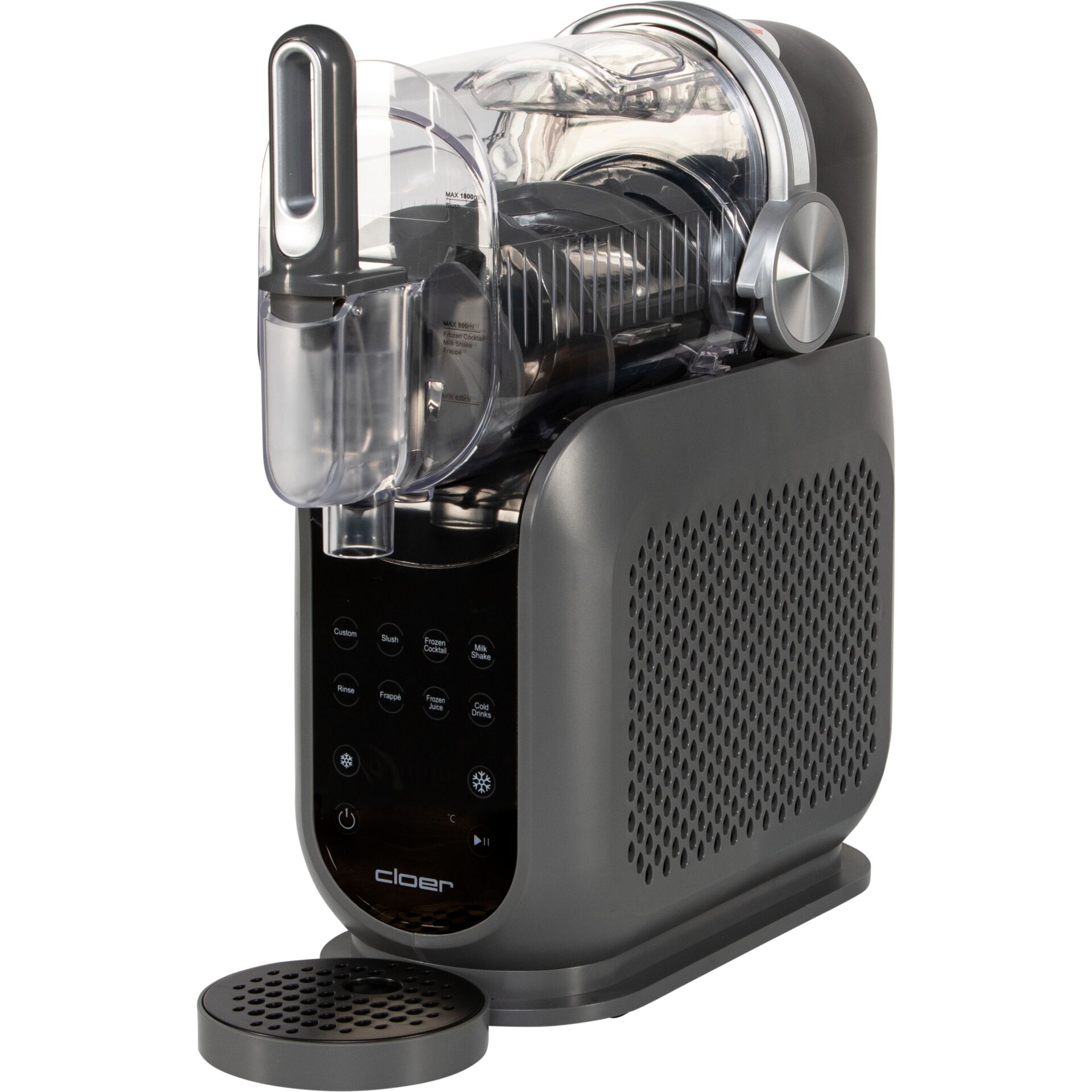 Kaffeemaschine, Kompakte Maschine, Wasserbehälter, Schwarz-Grau, Tassenfüller, Kaffeemaschine, Kaffeezubehör, Kapselmaschine, Grau, Kaffeeautomat