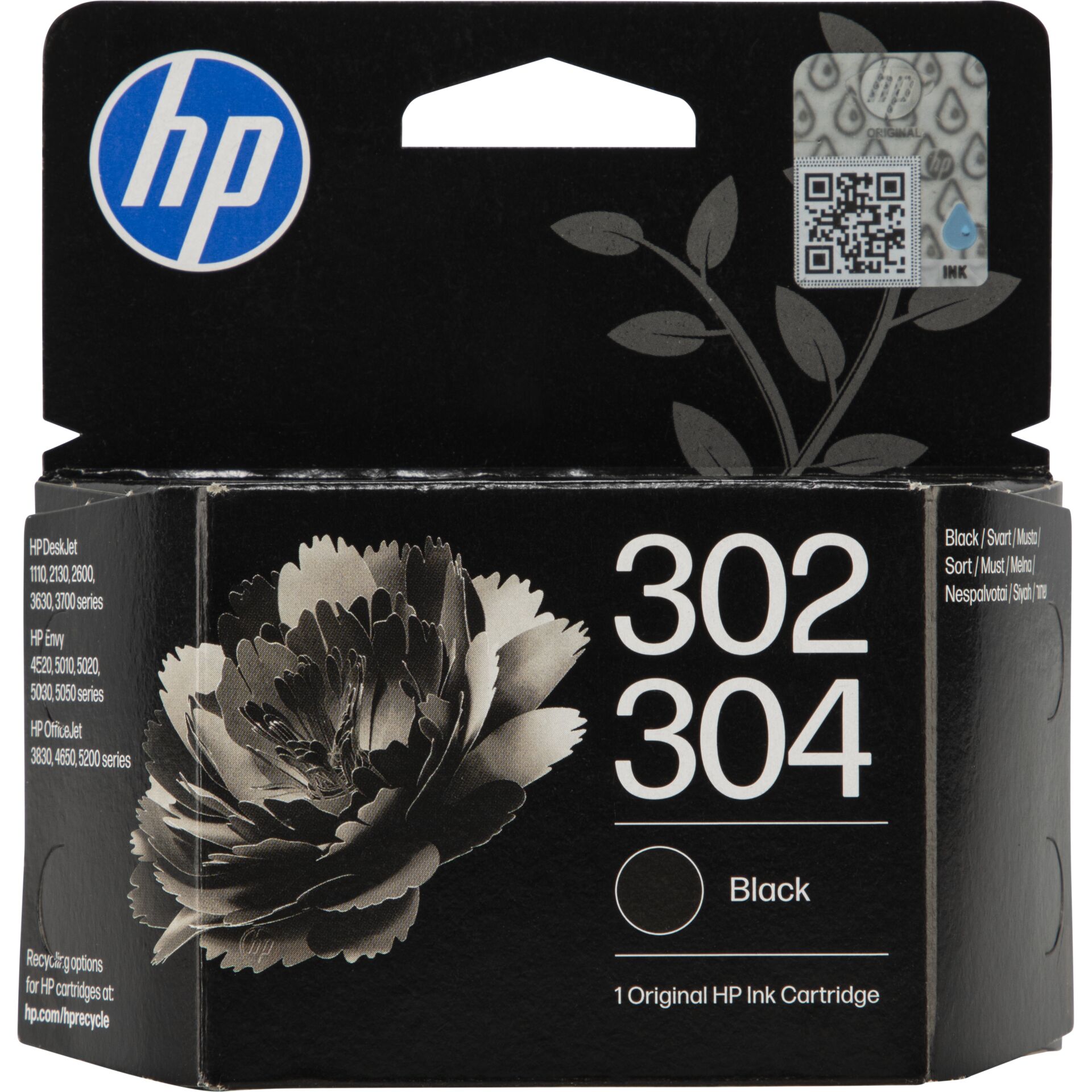 tintenpatrone, hp, druckpatrone, schwarz, 302/304