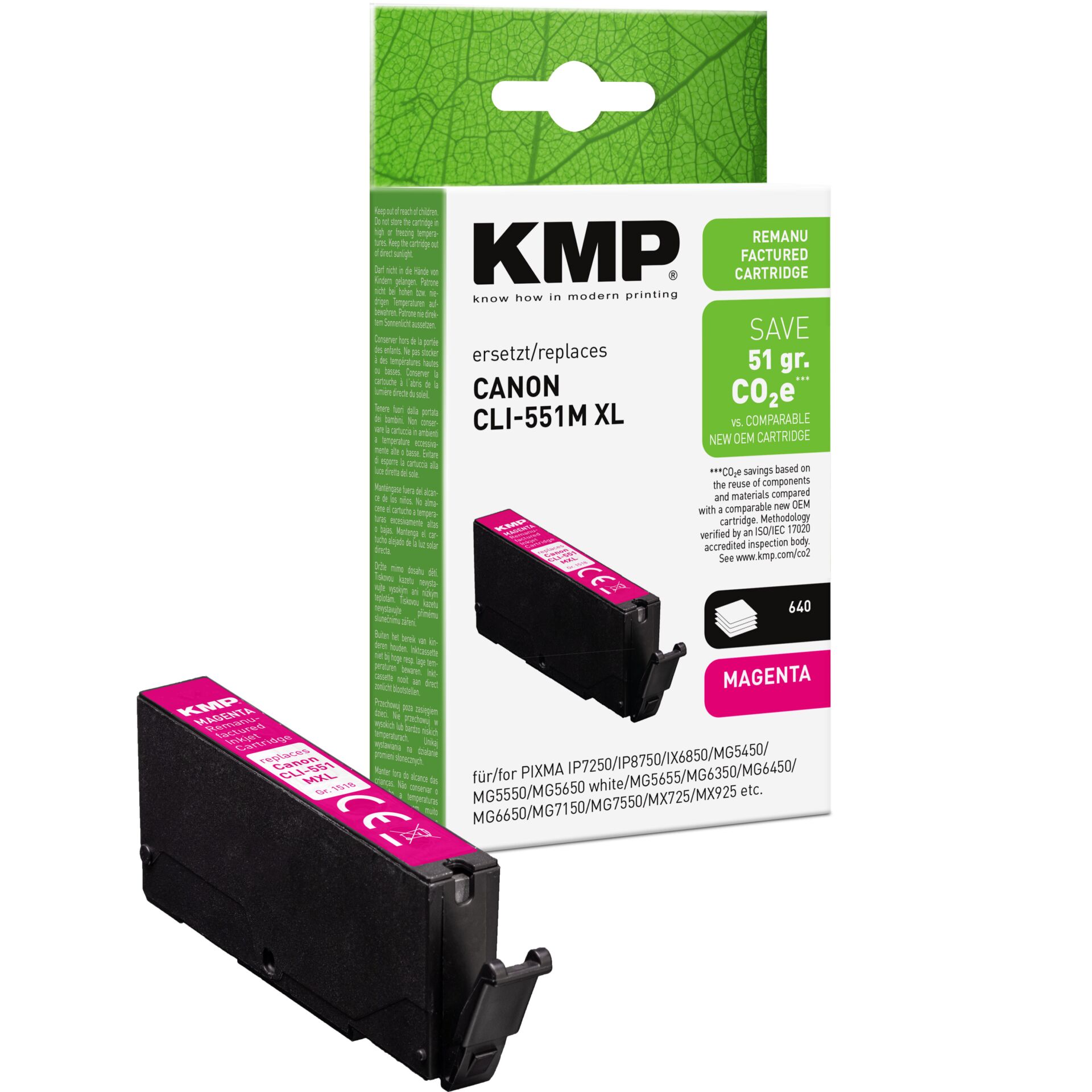 Adapter, Elektronik, KAM Druckerpatrone, Magenta Patrone, Canon Ersatzpatrone, Drucker Tintenpatrone, Tintenpatrone