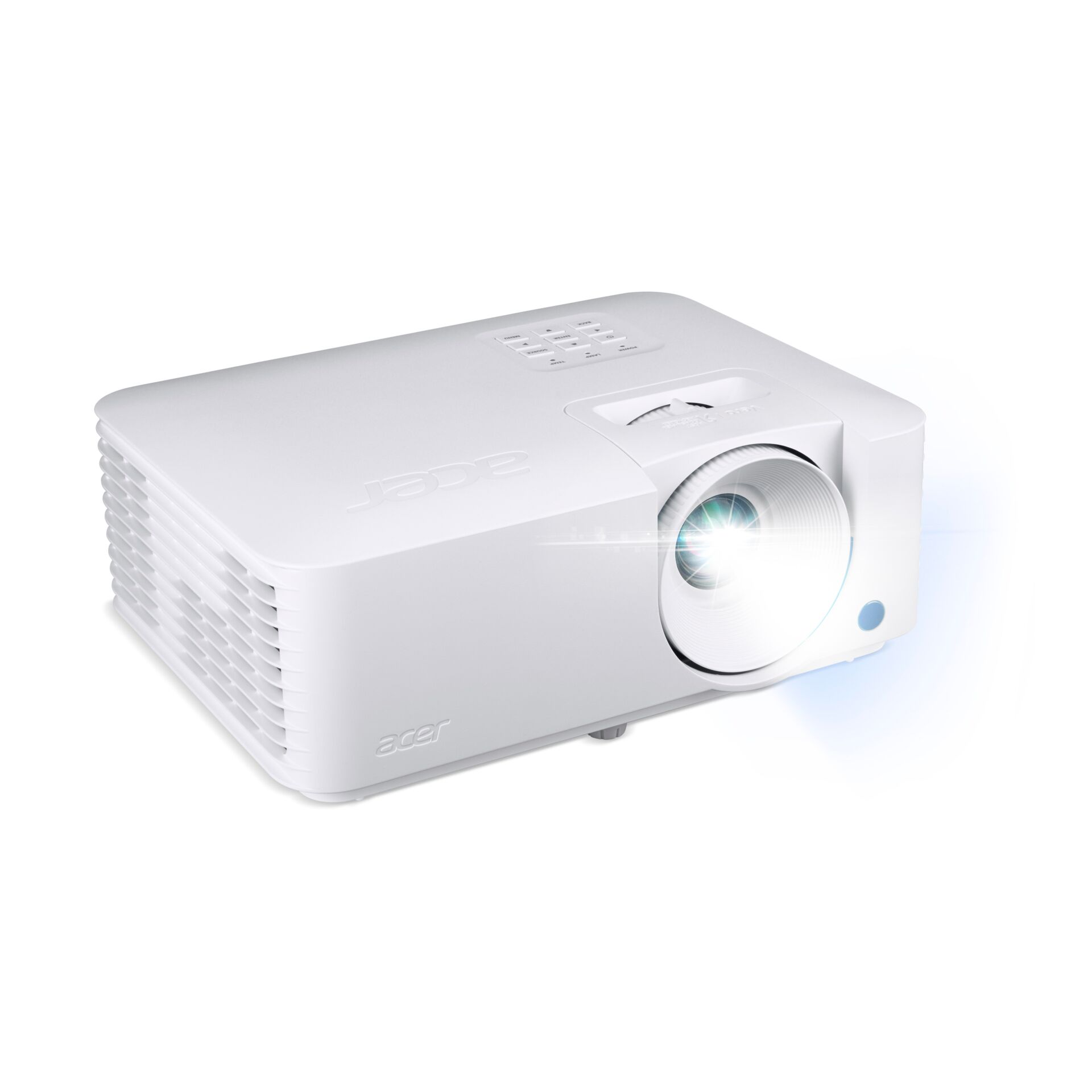 projektor, beamer, weißer körper, projektionslinse, lichtstrahl