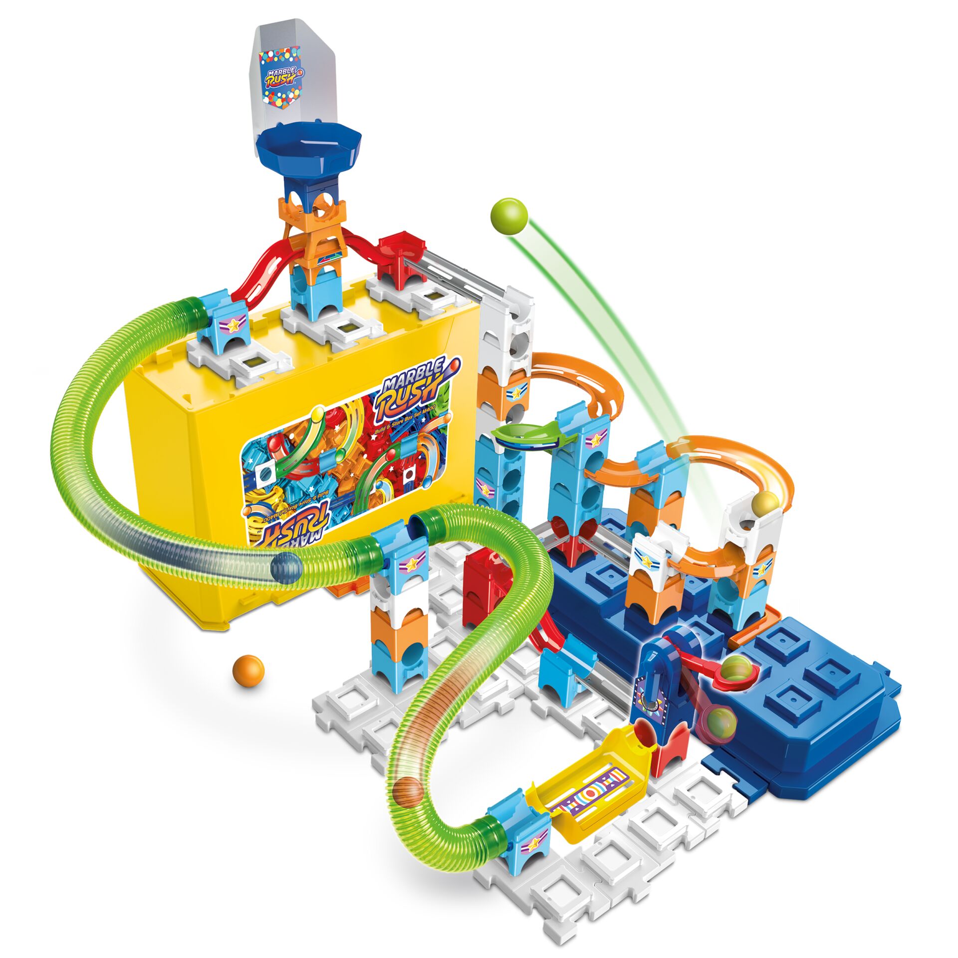 Kugelbahn, Rennen, Spielzeugbahn, Bausteine, Kreatives Spielset