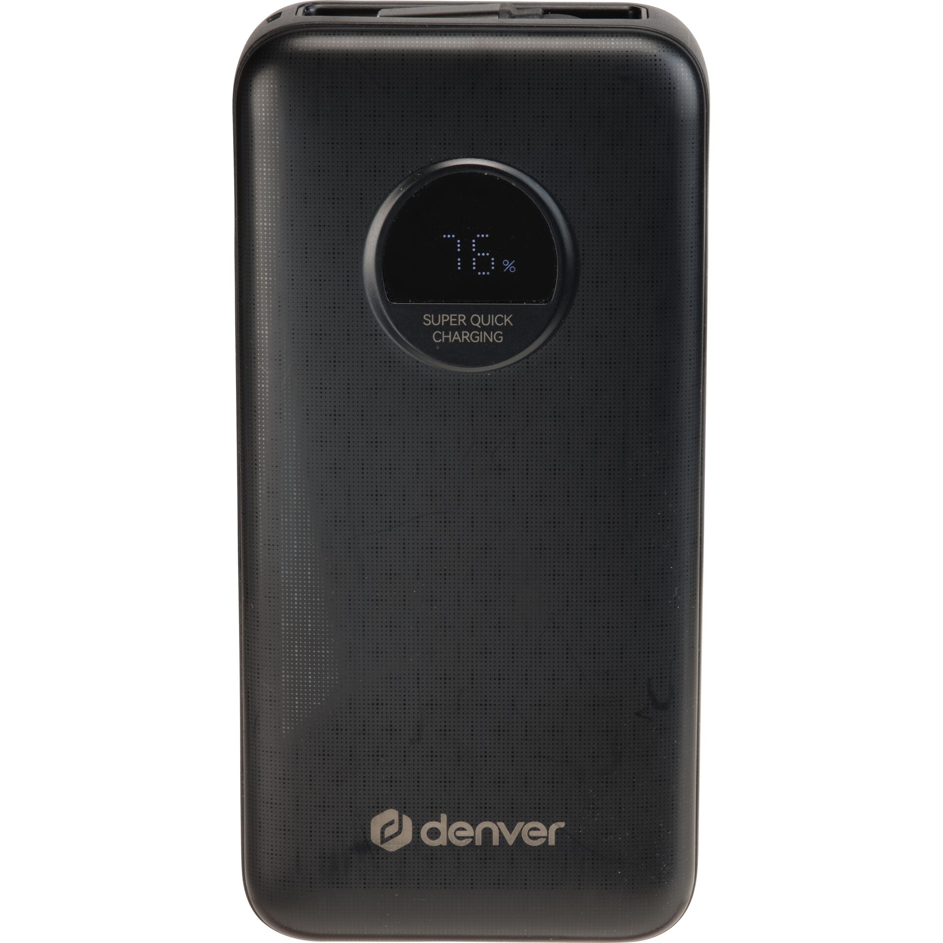 Powerbank, USB-C, Schnellladung, Digitale Anzeige, Denver-Marke