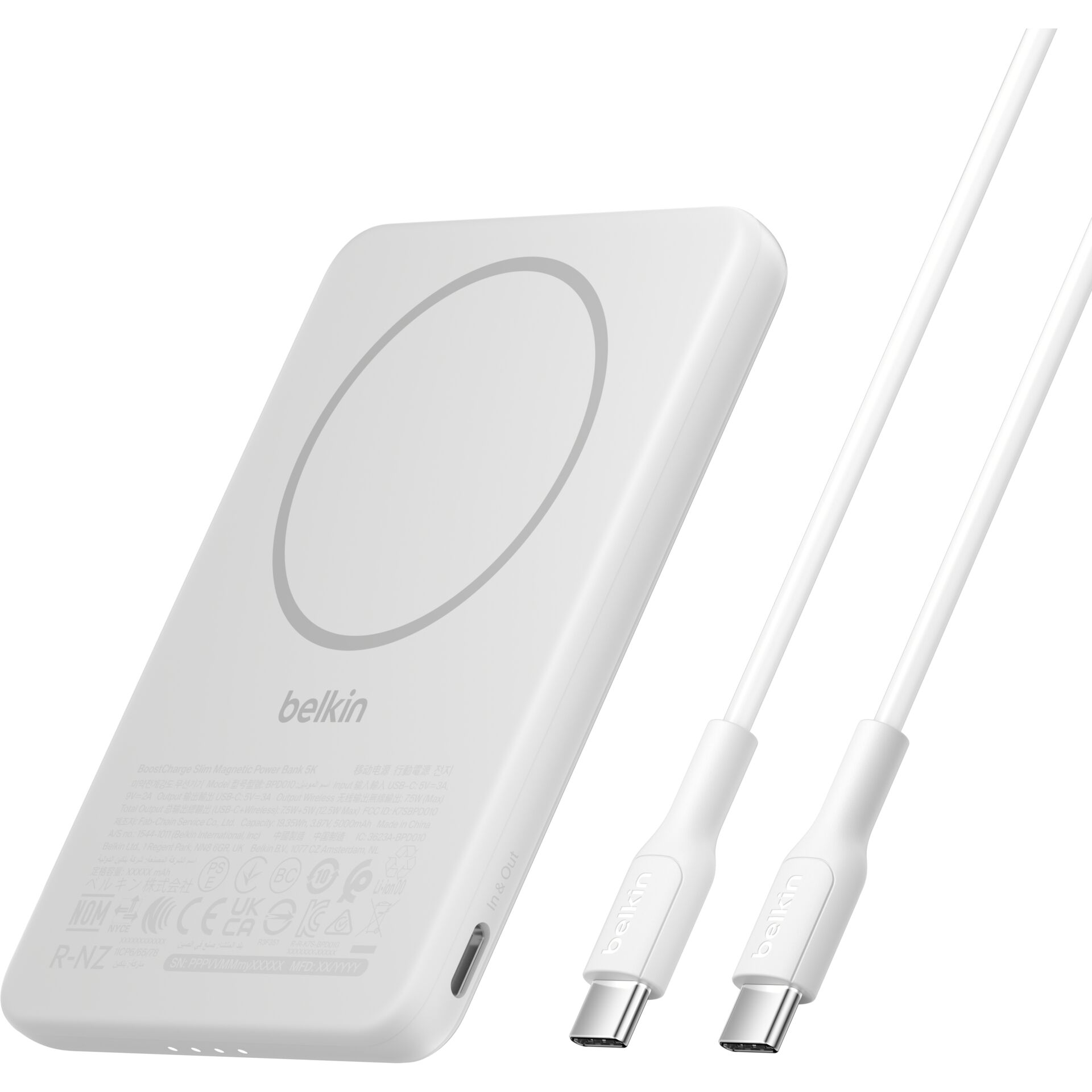 qi wireless charger, magnetic charger, drahtloses Ladepad, Powerbank, USB-C Kabel