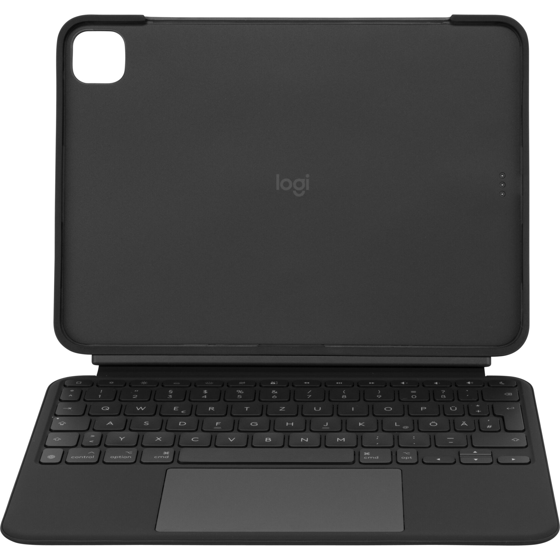 tablet-Hülle, Tastaturhülle, logi, schwarz, Mikrofaser