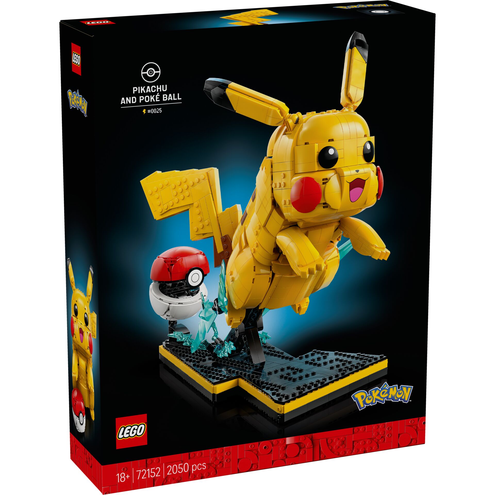 Lego, Pokémon, Pikachu, Gelb, Figurenbox