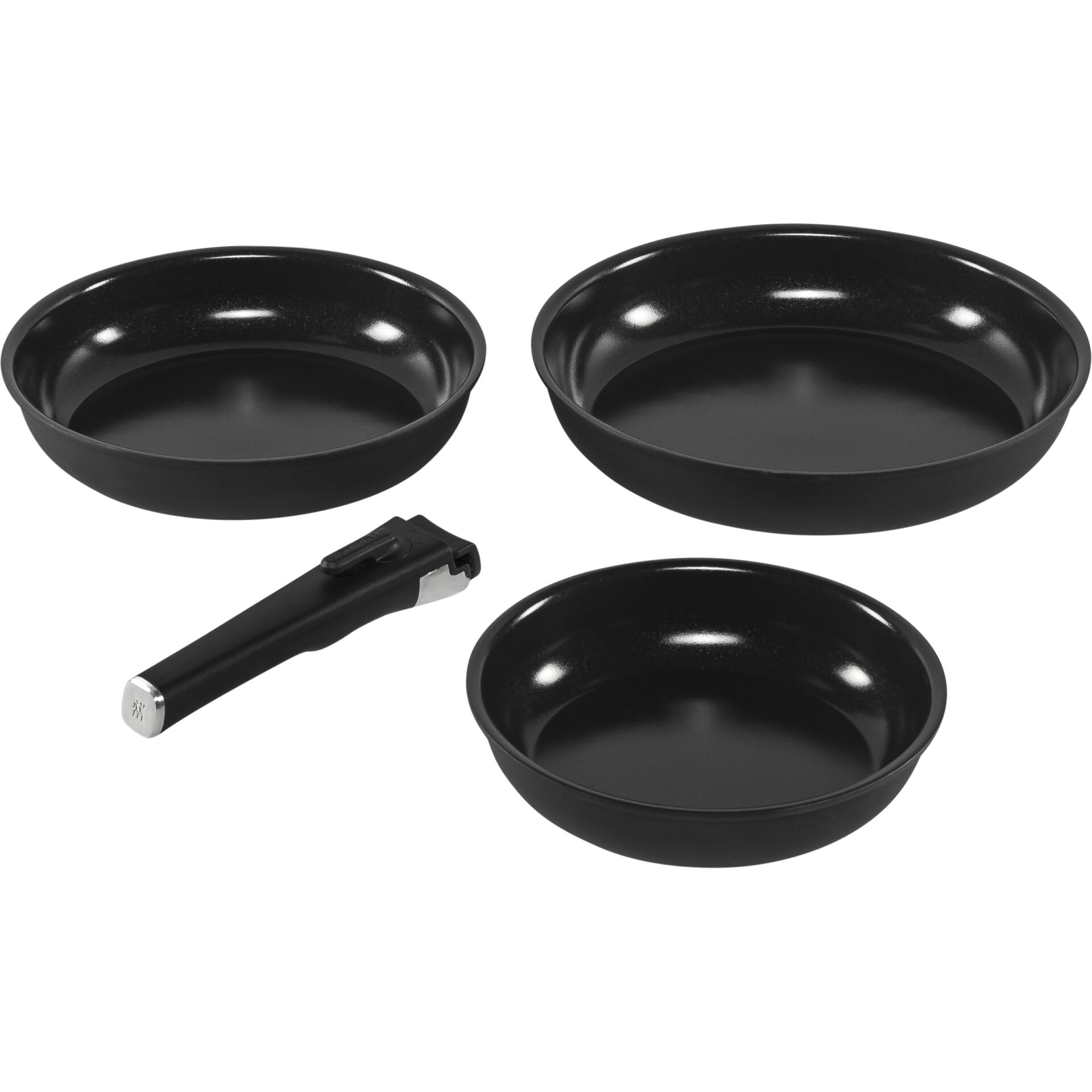 Pfannen-Set, Markenlos?, rund, Antihaft, Pfannen-Set