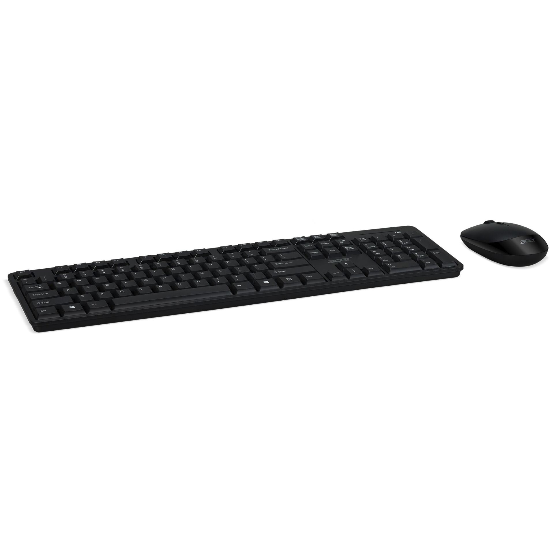 Tastatur, USB-Tastatur, QWERTZ, schwarz, Kabellose Maus