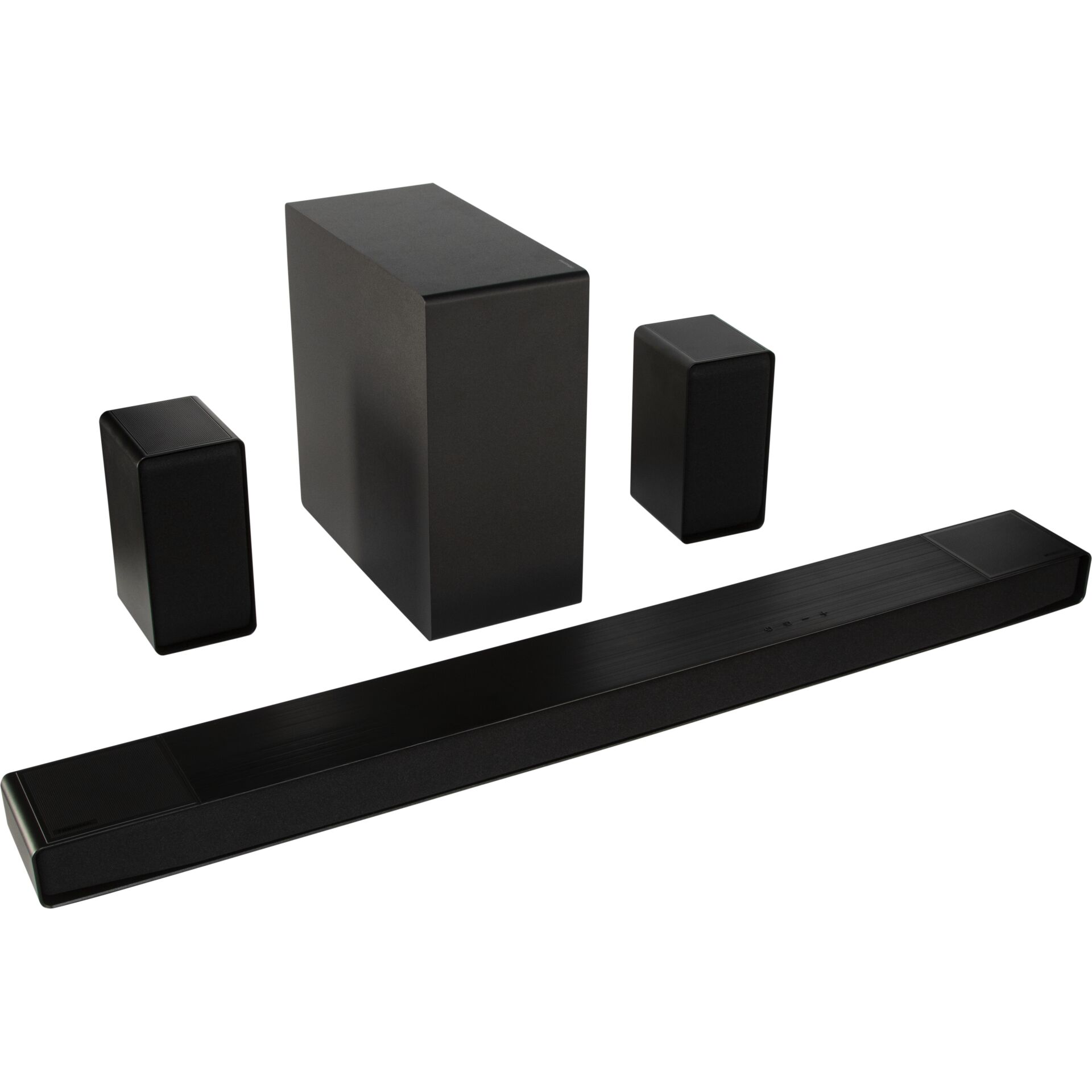 Soundbar, Heimkino, Rechteckig, Schwarz, Set