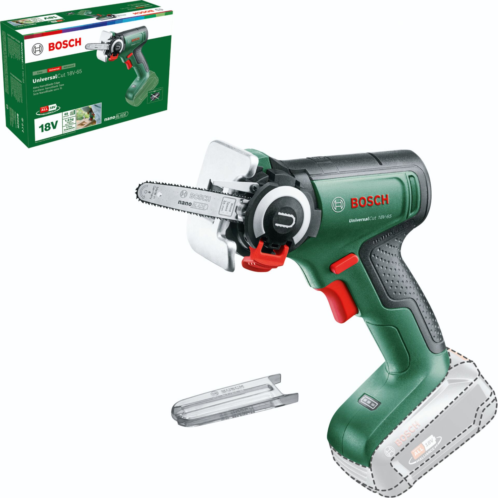 Akku-Bohrmaschine, Akku-Stichsäge, 18V Akku, Bosch UniversalCut 18V-65, Akkuschrauber
