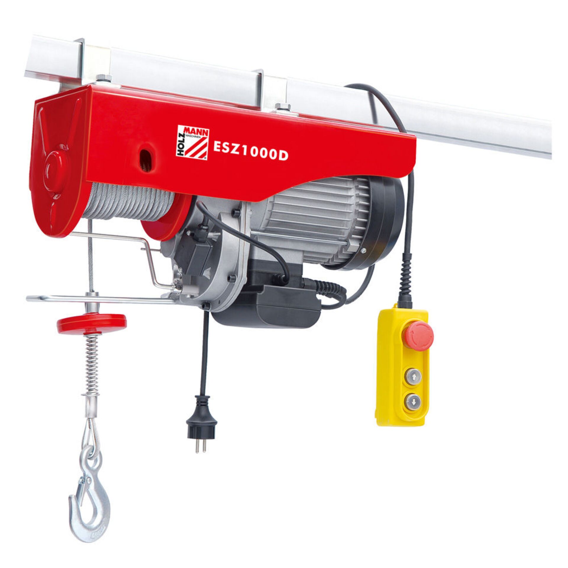 Schwenk-/Kettenzug, Elektrischer Kettenzug, Hebezeug, Rot, Gelb