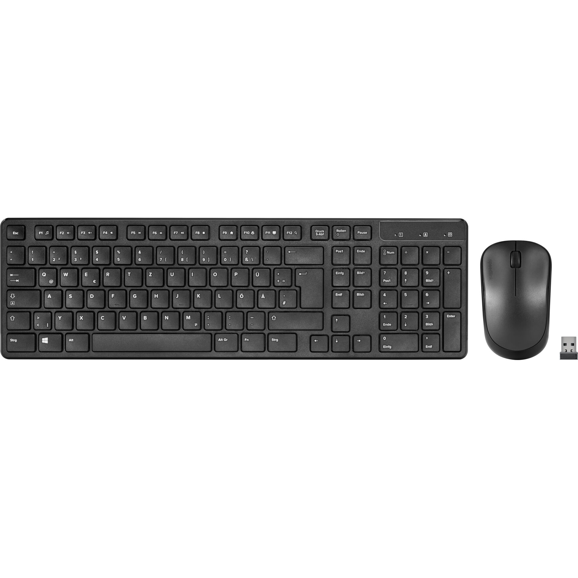 Tastatur, Kabellos, Bluetooth, QWERTZ, Maus-Set