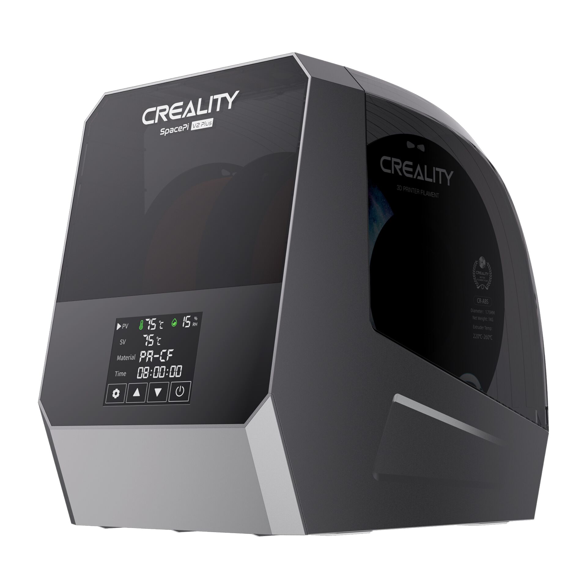 3D-Drucker, Creality, SpacePi, PLA-Fe, Display-Panel