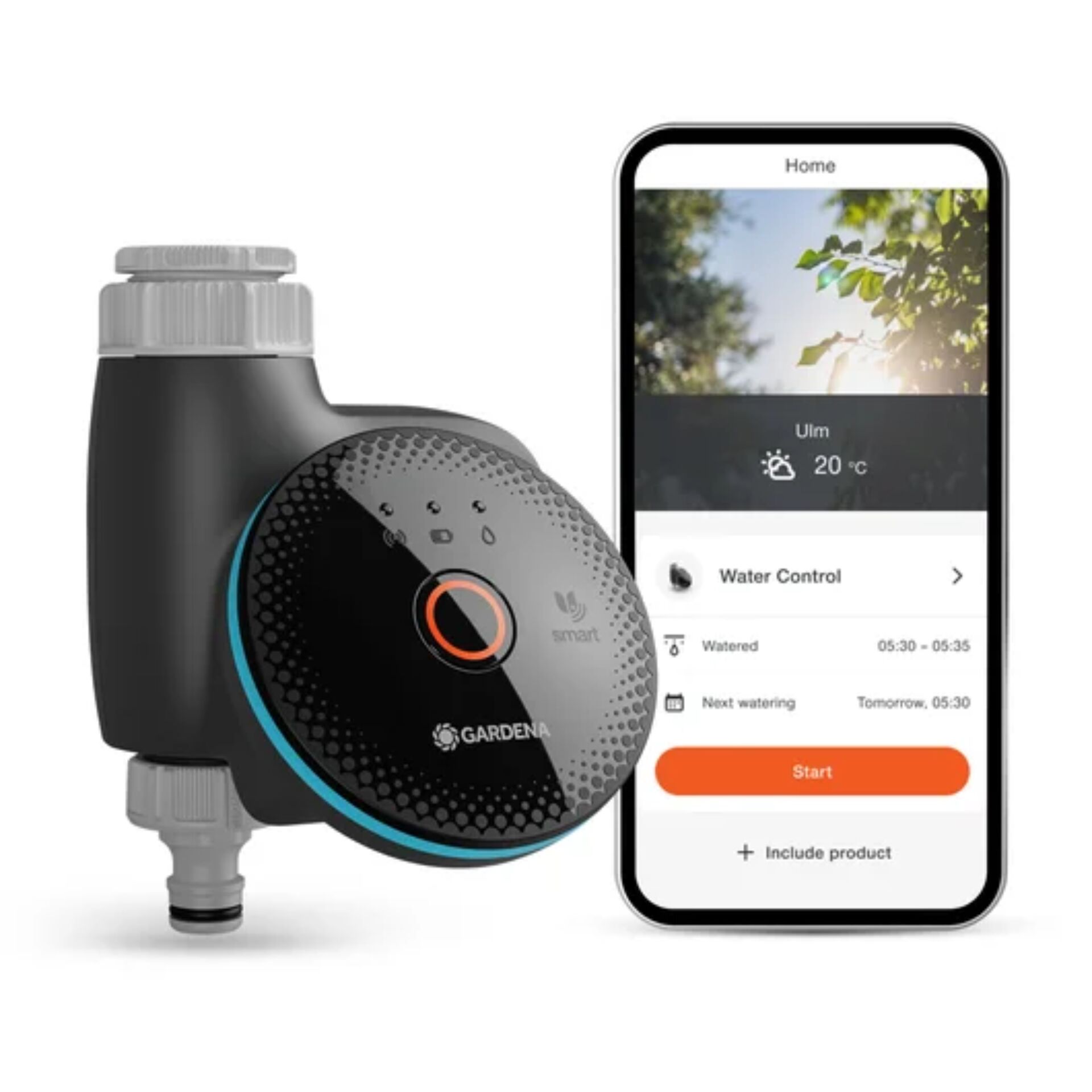 intelligente Bewässerung, Wassertimer, Bewässerungssystem, Garten Schlauch, App-Steuerung