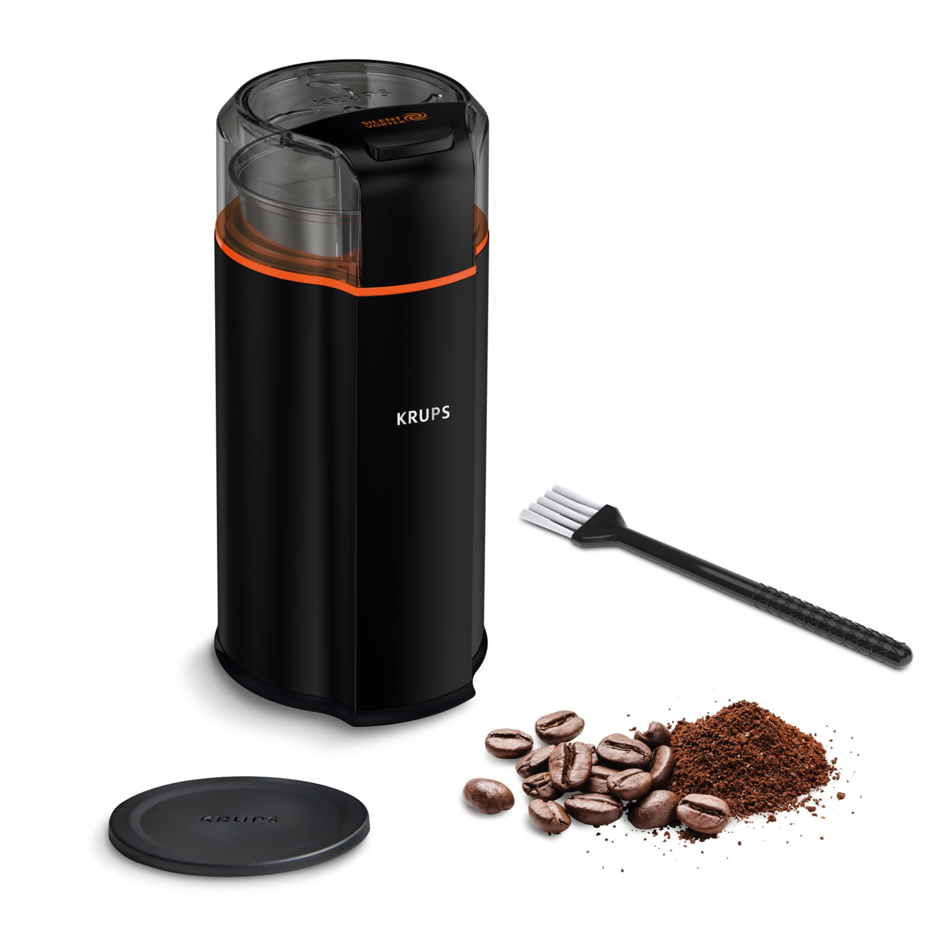 Kaffeemühle, Kaffee, Mahlwerk, Schwarz, Zubehör