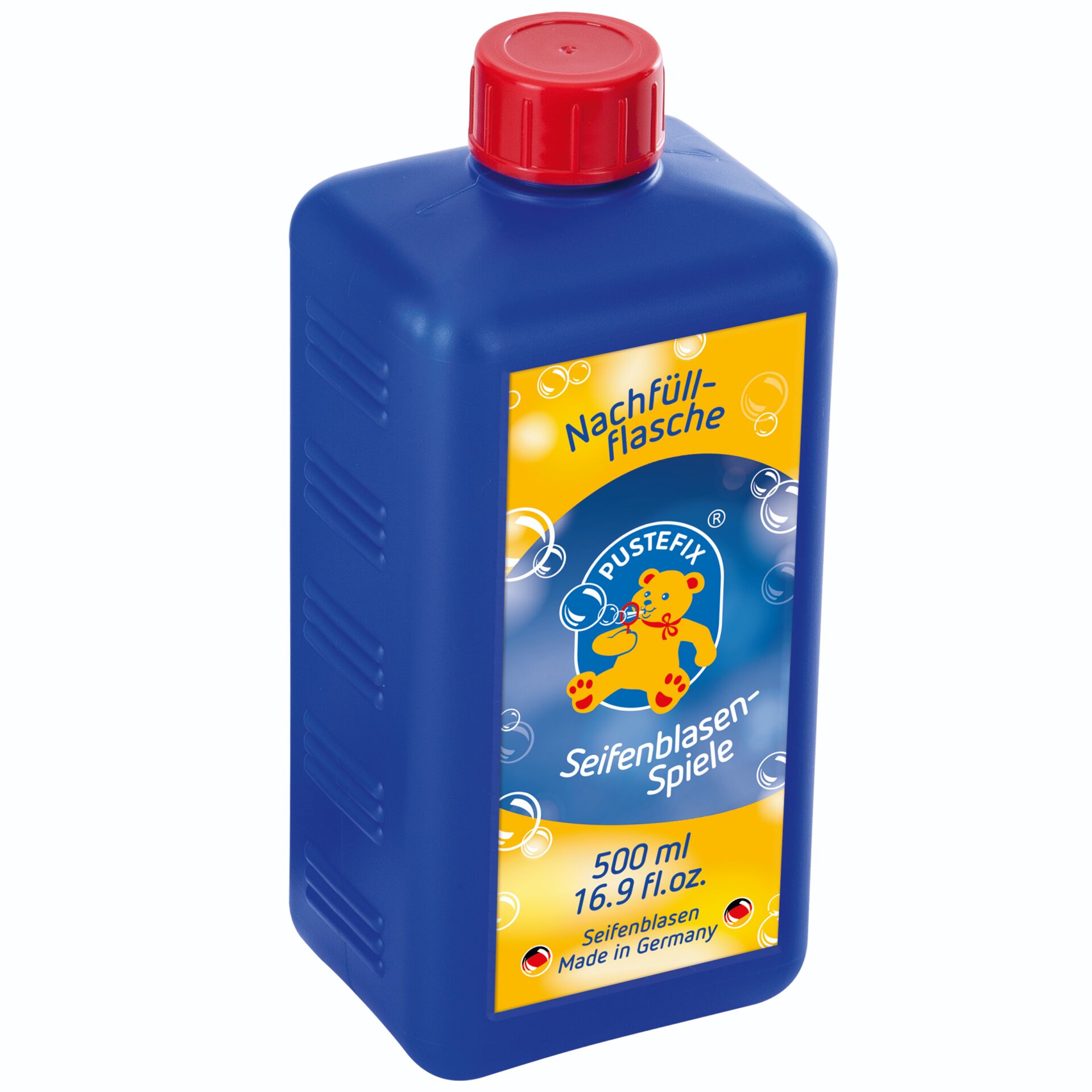 Seifenblasen-Spiel, Seifenblasenflasche, Nachfüllflasche, 500 ml, Made in Germany