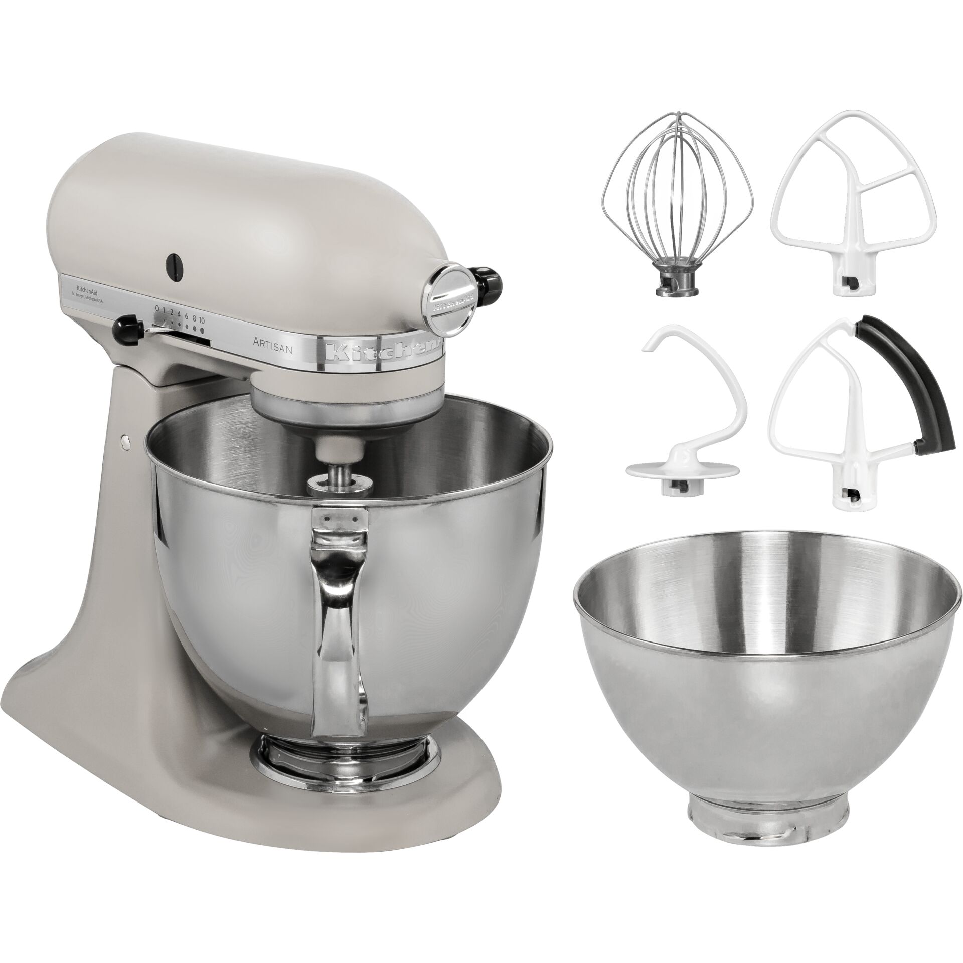 Küchenmixer, Standmixer, Edelstahl, Schüssel, Zubehör