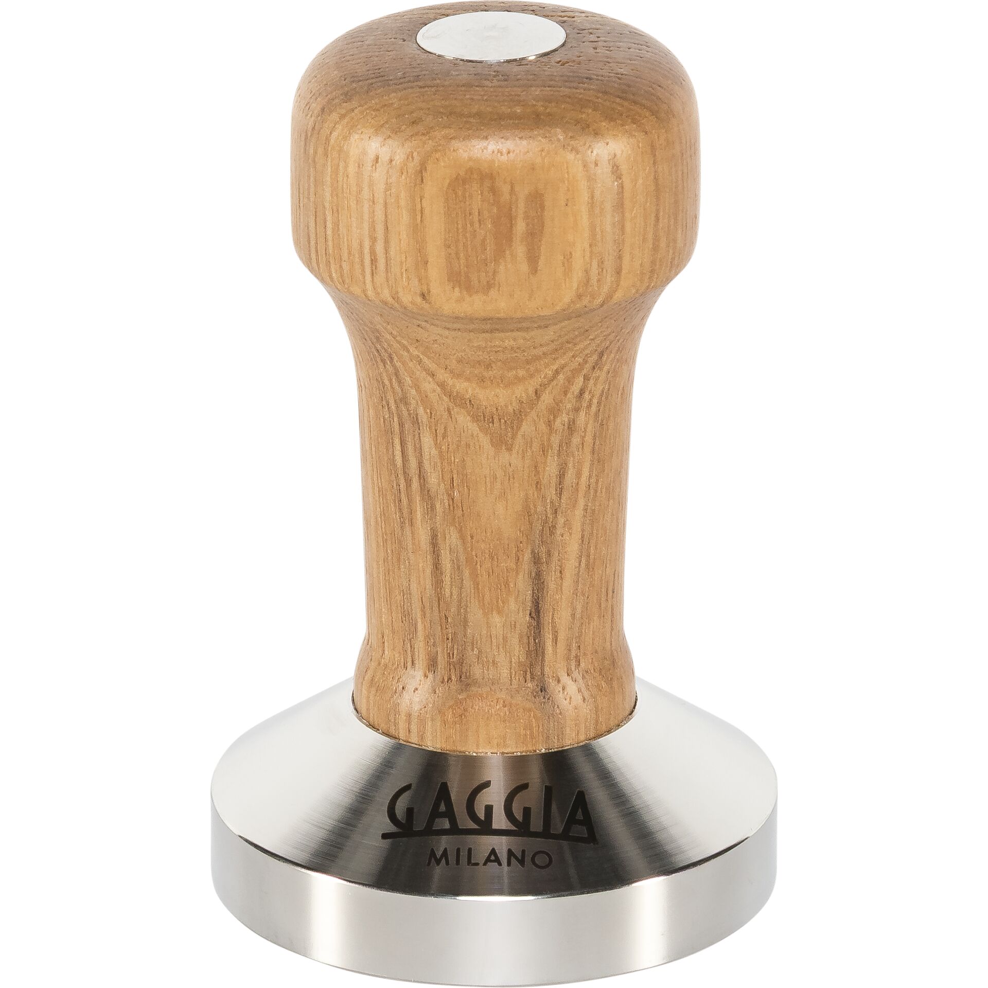 Kaffeemühle, Holzgriff, Stempel, Metallbasis, Gaggia Milano