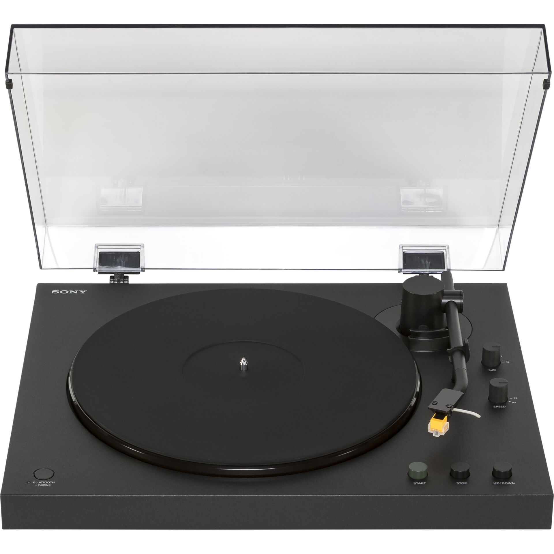 Plattenspieler, Schallplattenspieler, Phonograph, Plattenleger, Turntable mit Abdeckhaube