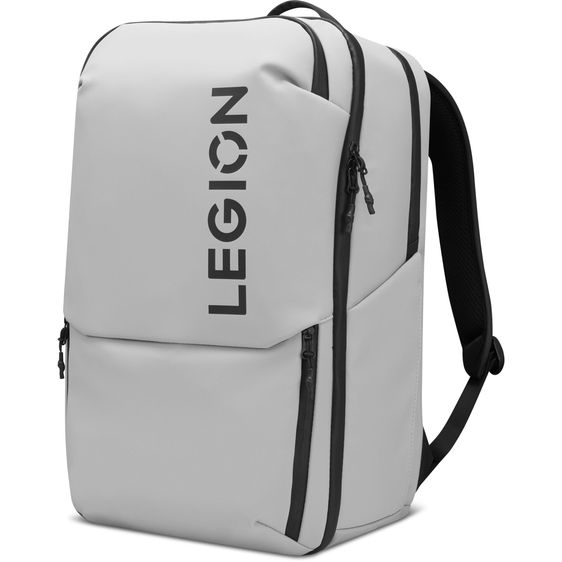 Rucksack, Backpack, Graue Farbe, Verschlussreihe, Seitentasche