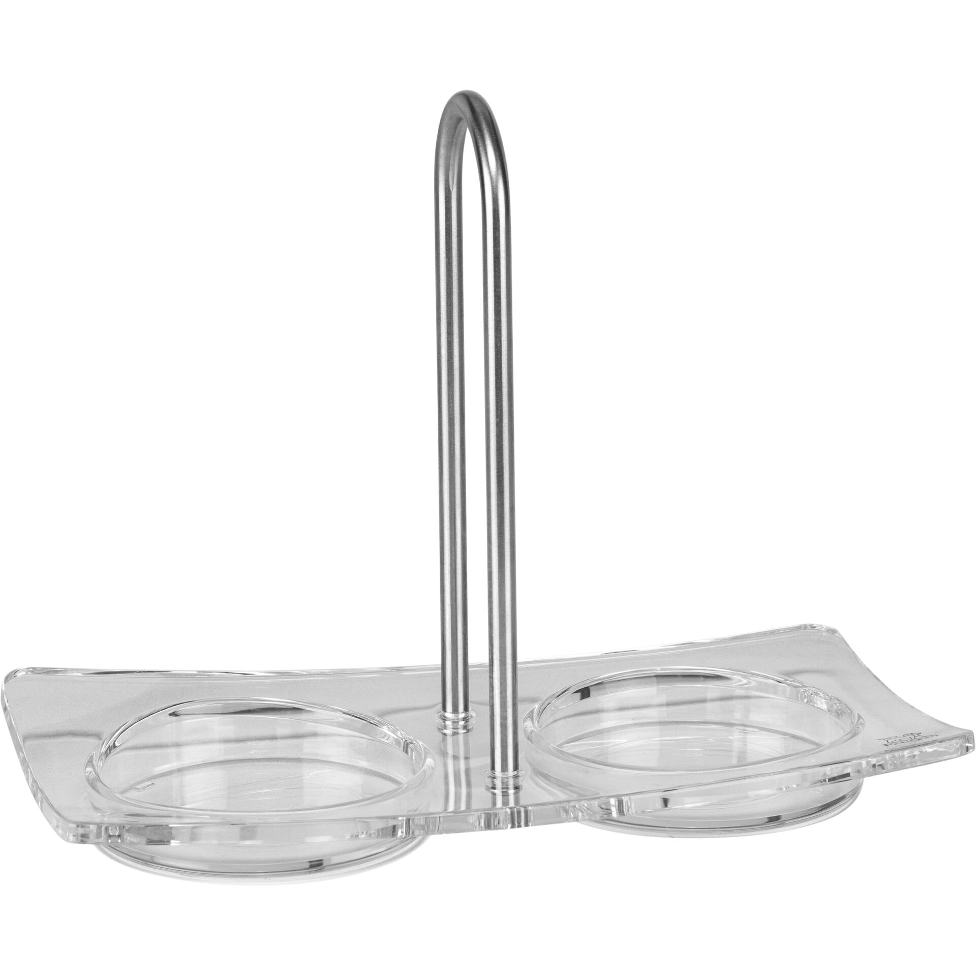 Acrylhalter, Zweier-Halter, Deko-Halter, Stifthalter?, Metallstange