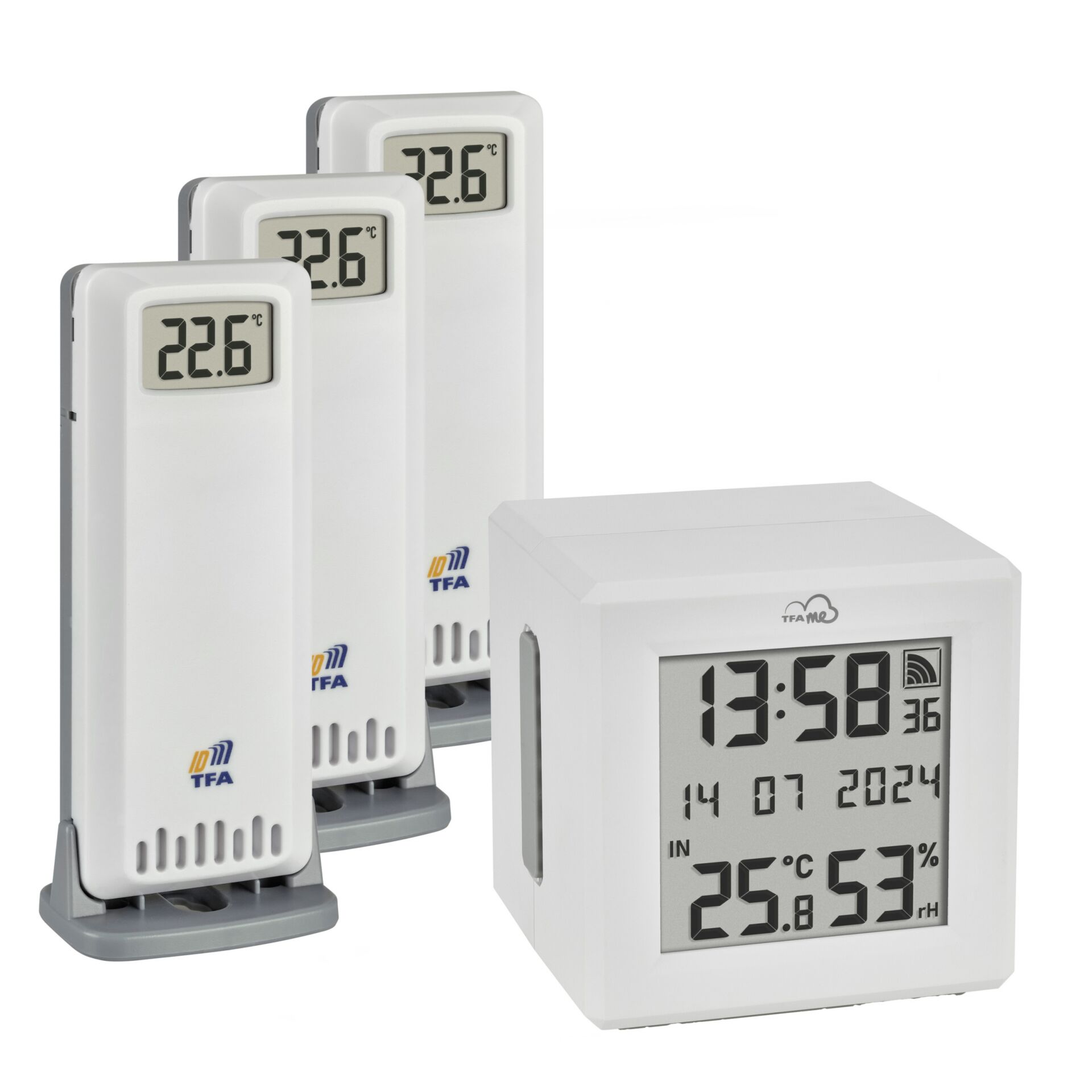 Wetterstation, Digitaler Messwert, Thermometer, Hygrometer, Luftfeuchtigkeitsmesser