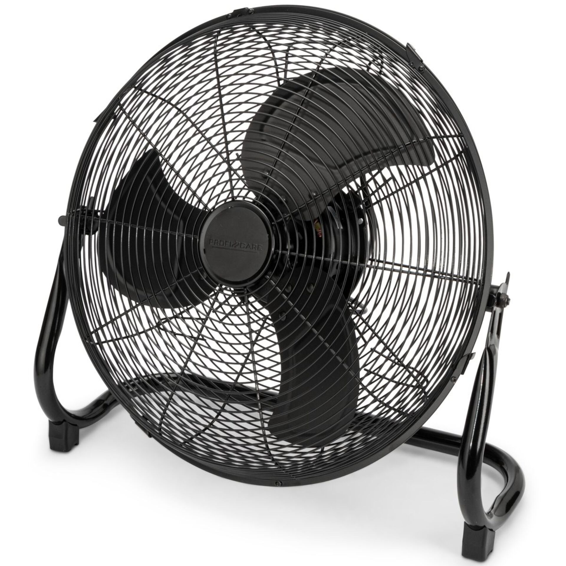 Ventilator, Standventilator, Schwarz, Drei-Blatt, Gitterkorb