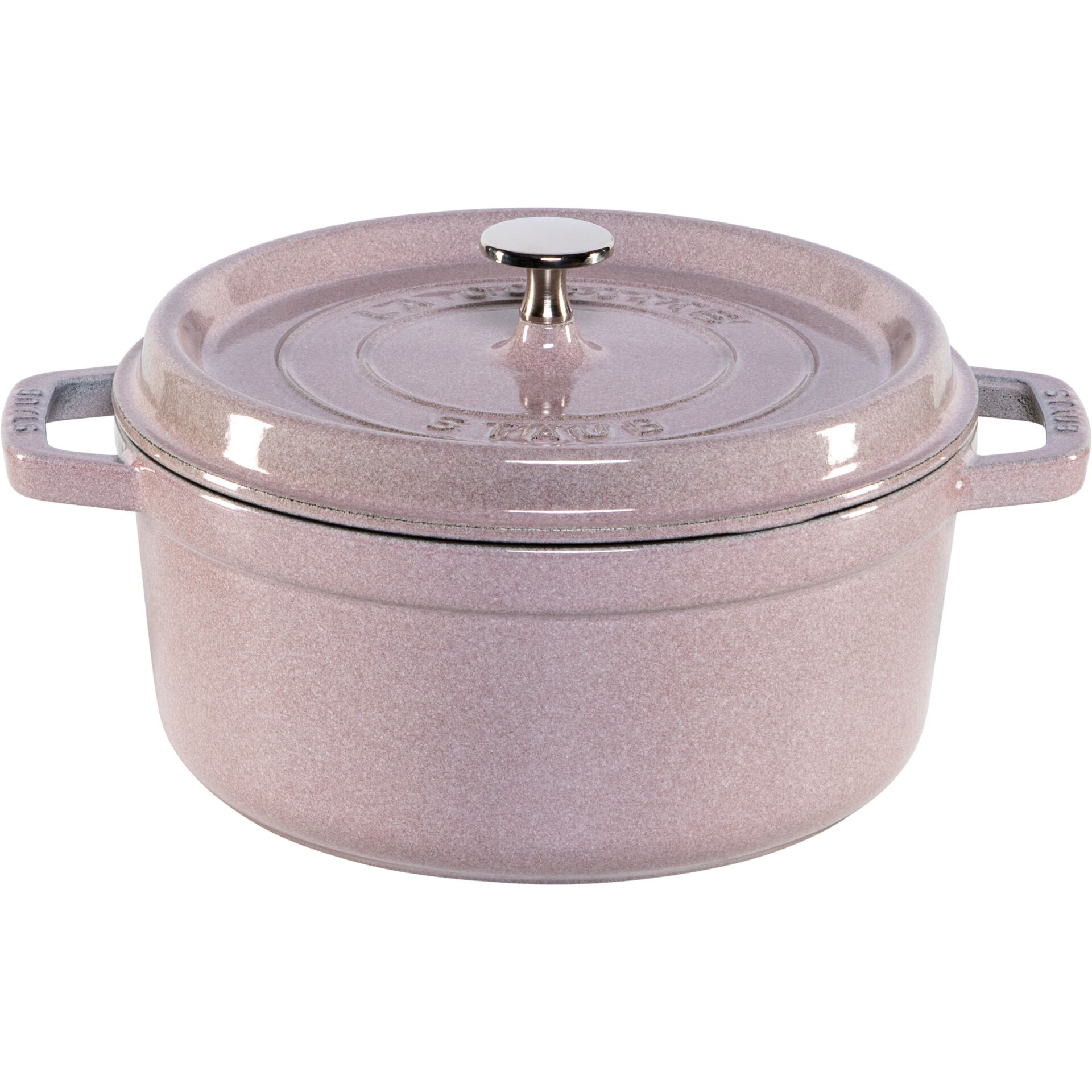 Stöck Topf, Dutch oven, Glänzender pink, Emaillierter Gusseisen, Topf mit Deckel