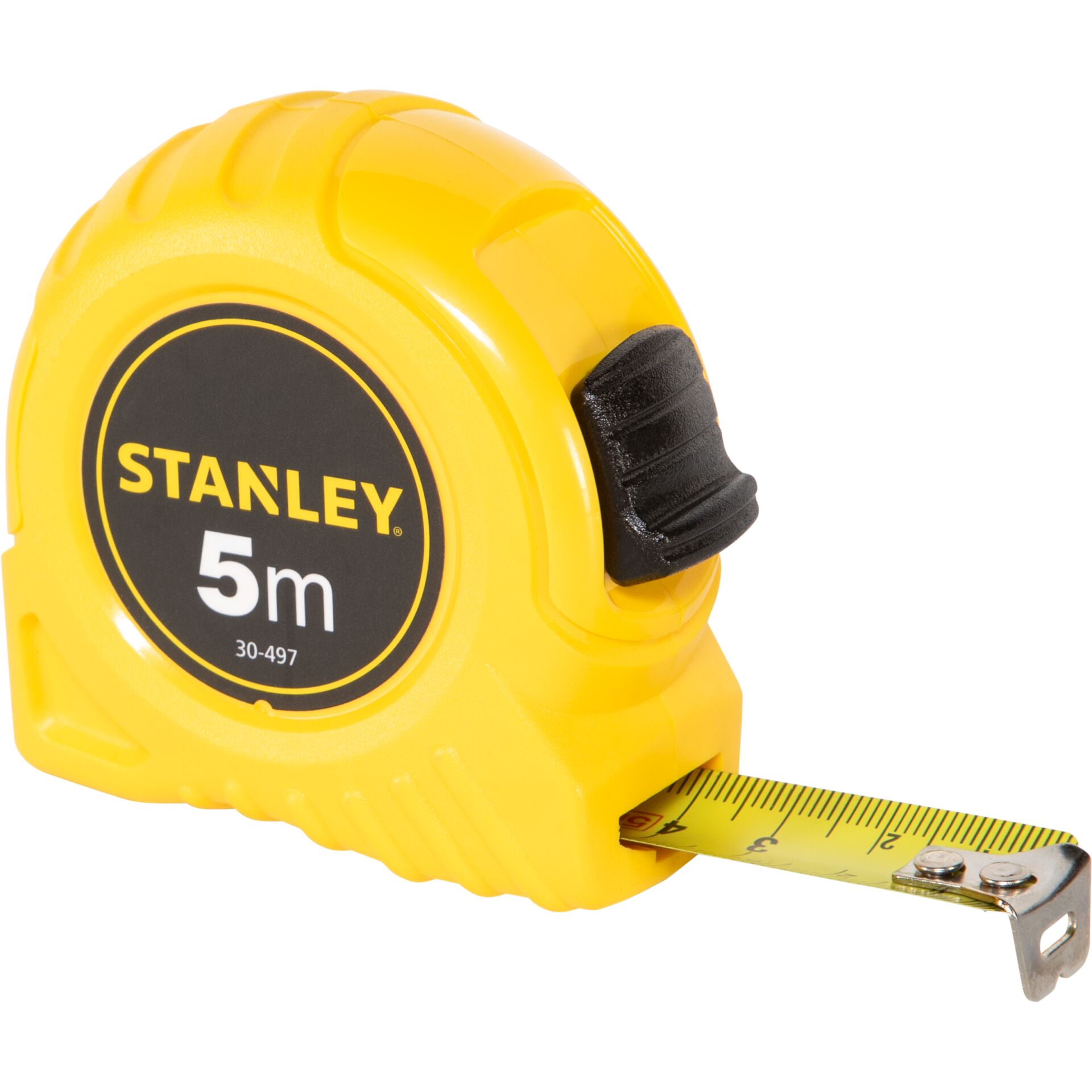 Maßband, Messband, gelbes Gehäuse, Verriegelbares Band, Metrische Skala, Tape measure, Measuring tape, Gelbes Gehäuse, Verriegelung, Metrisches Maßband