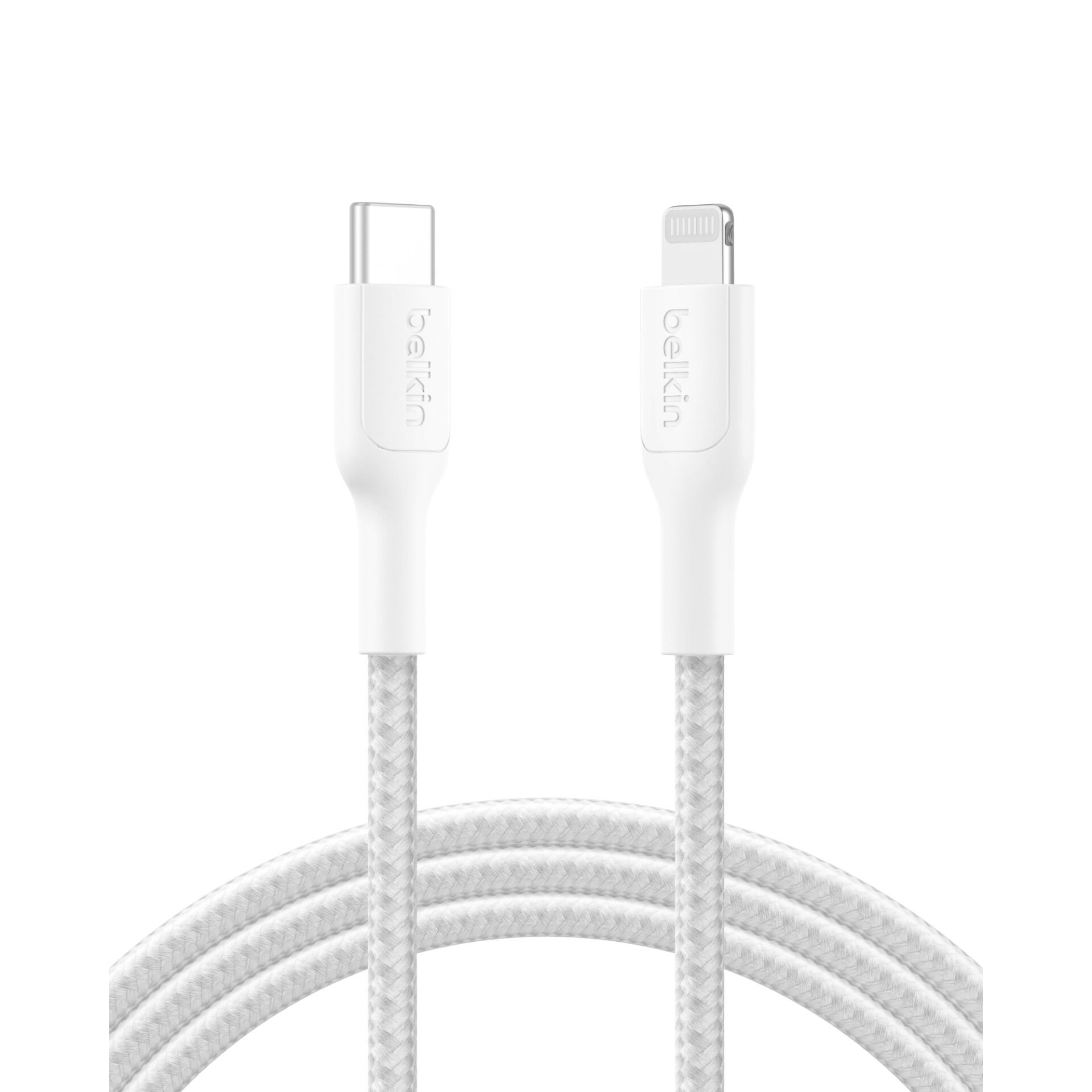 USB-C Kabel, Datenkabel, Knappes Kabel, Weiß, Braided Kabel