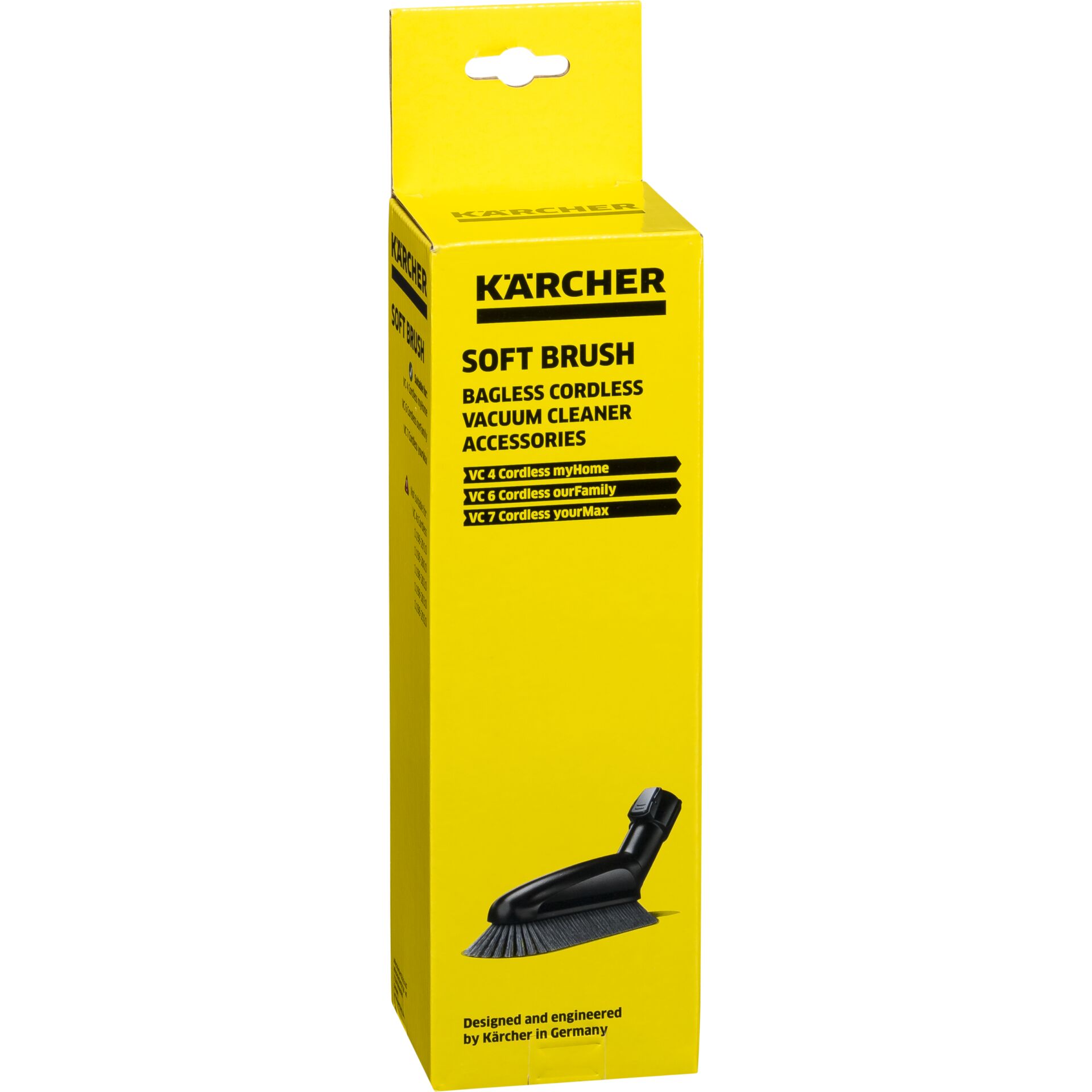 Pinsel, Gerät, Werkzeug, Rauchrohr, Soft brush, Staubsauger-Zubehör, Kabellose, gelbe Verpackung, Kärcher Zubehör