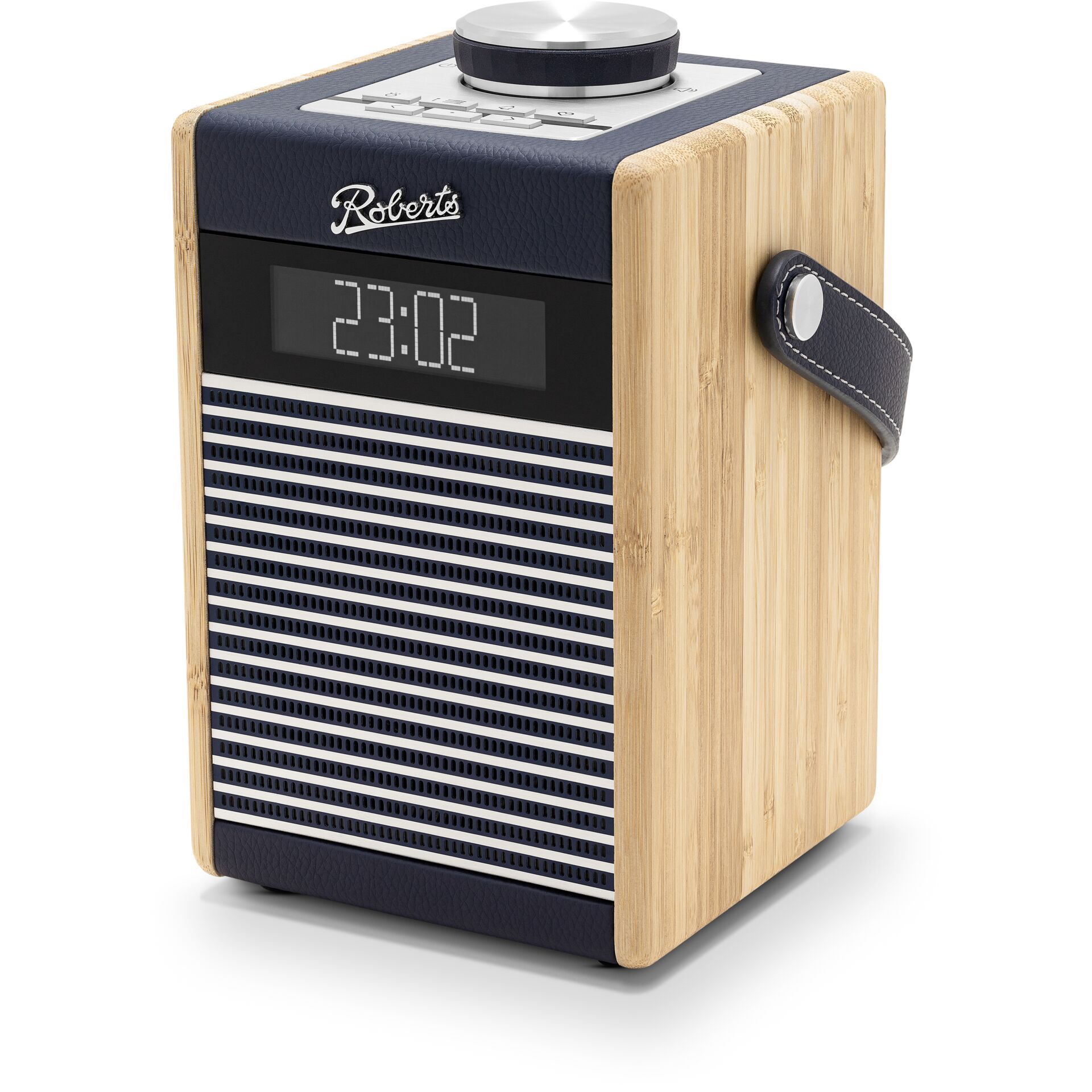 Radio, Holz, Lautsprecher, Digitale Anzeige, Ledergriff