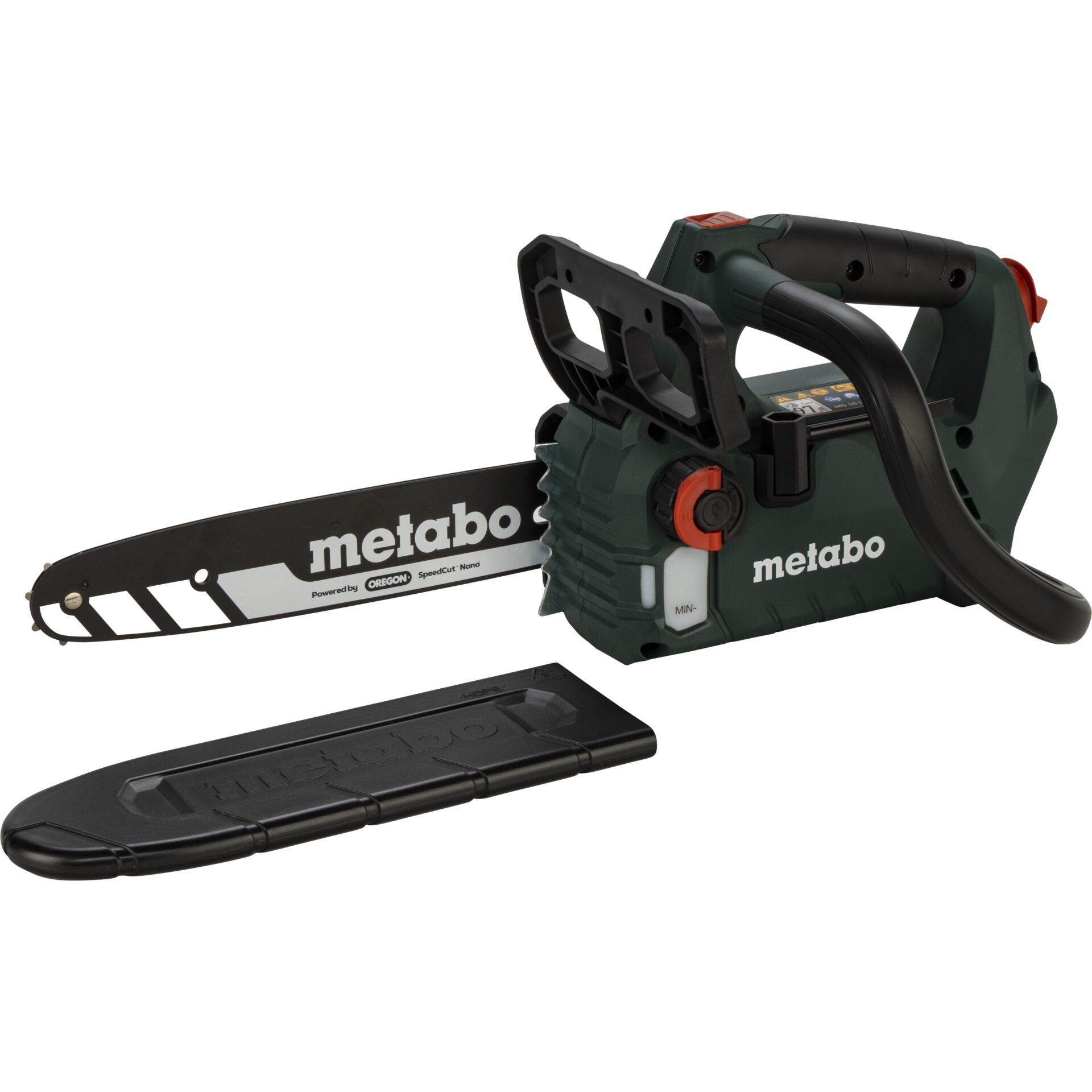 Kettensäge, Akku-Kettensäge, Metabo, Sägekette, Schwertabdeckung