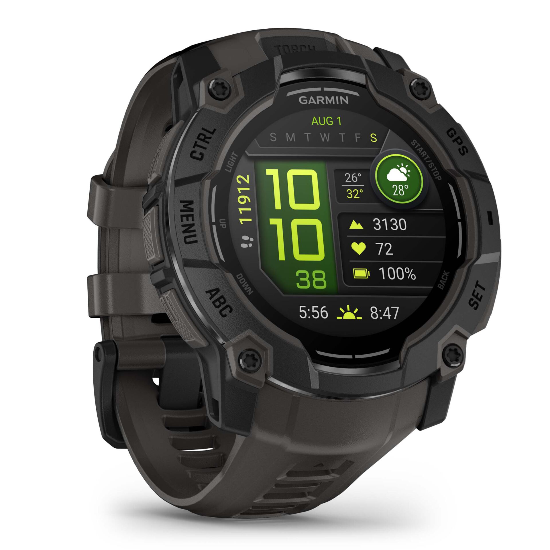 Smartwatch, GPS, Sportuhr, Drehkranz, Digitalanzeige
