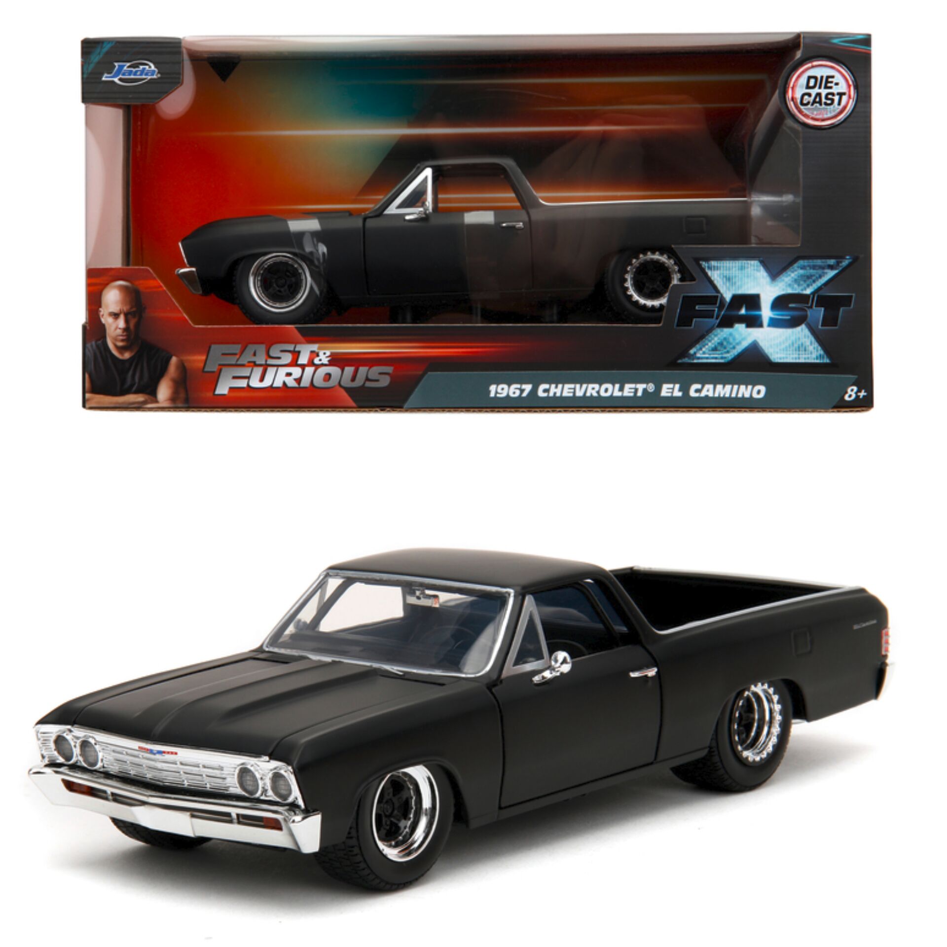 Modelcar, El-Camino, 1957-1967, Schwarz, Die-Cast