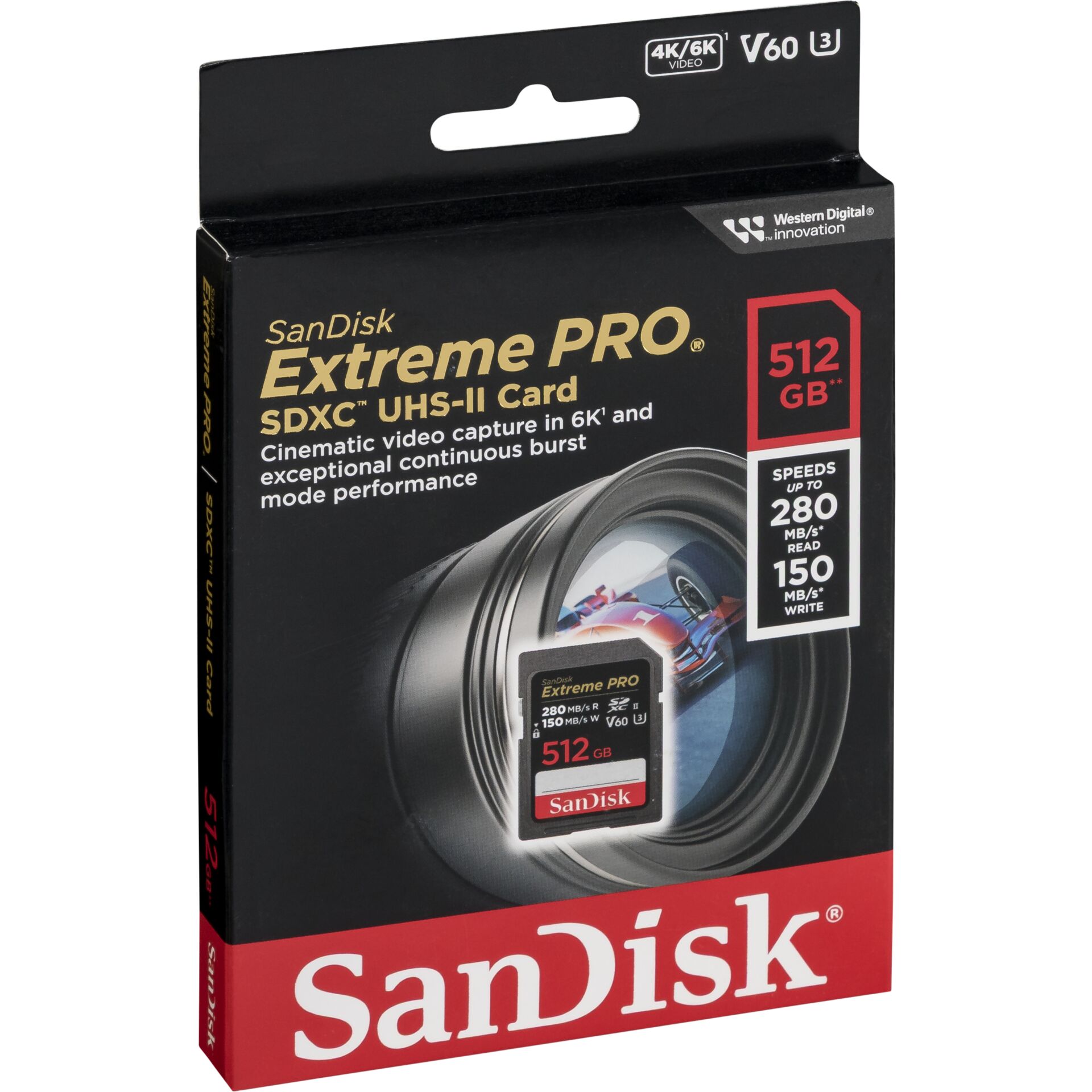 SanDisk Extreme Pro SDXC   512GB  UHS-II C10 U3 V60