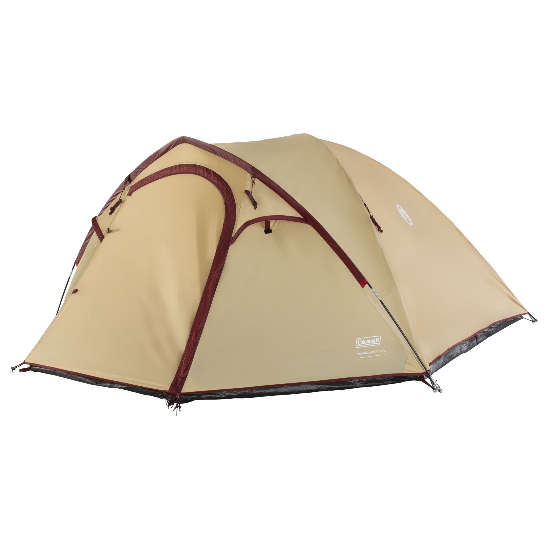 Zelt, Kuppelzelt, Beige, Camping, Stahlrahmen